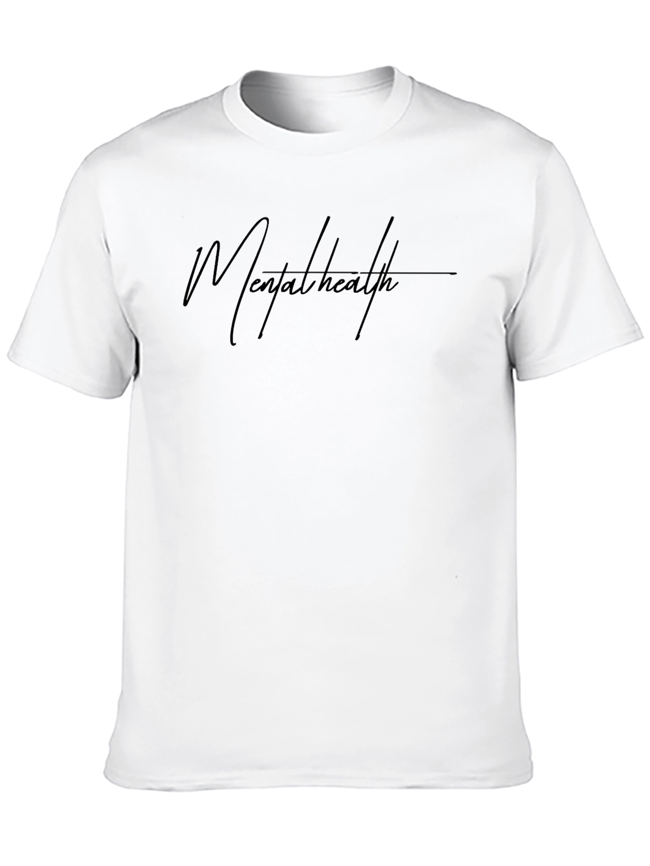 Mental Health Graphic Black T-Shirt