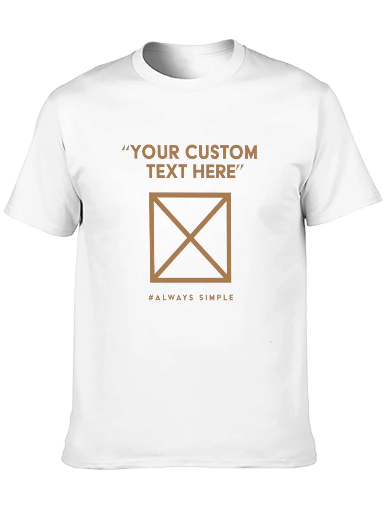 Customizable Black T-Shirt - Minimalist Design