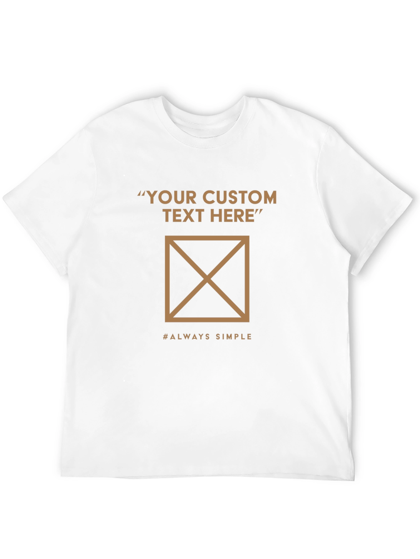 Customizable Black T-Shirt - Minimalist Design