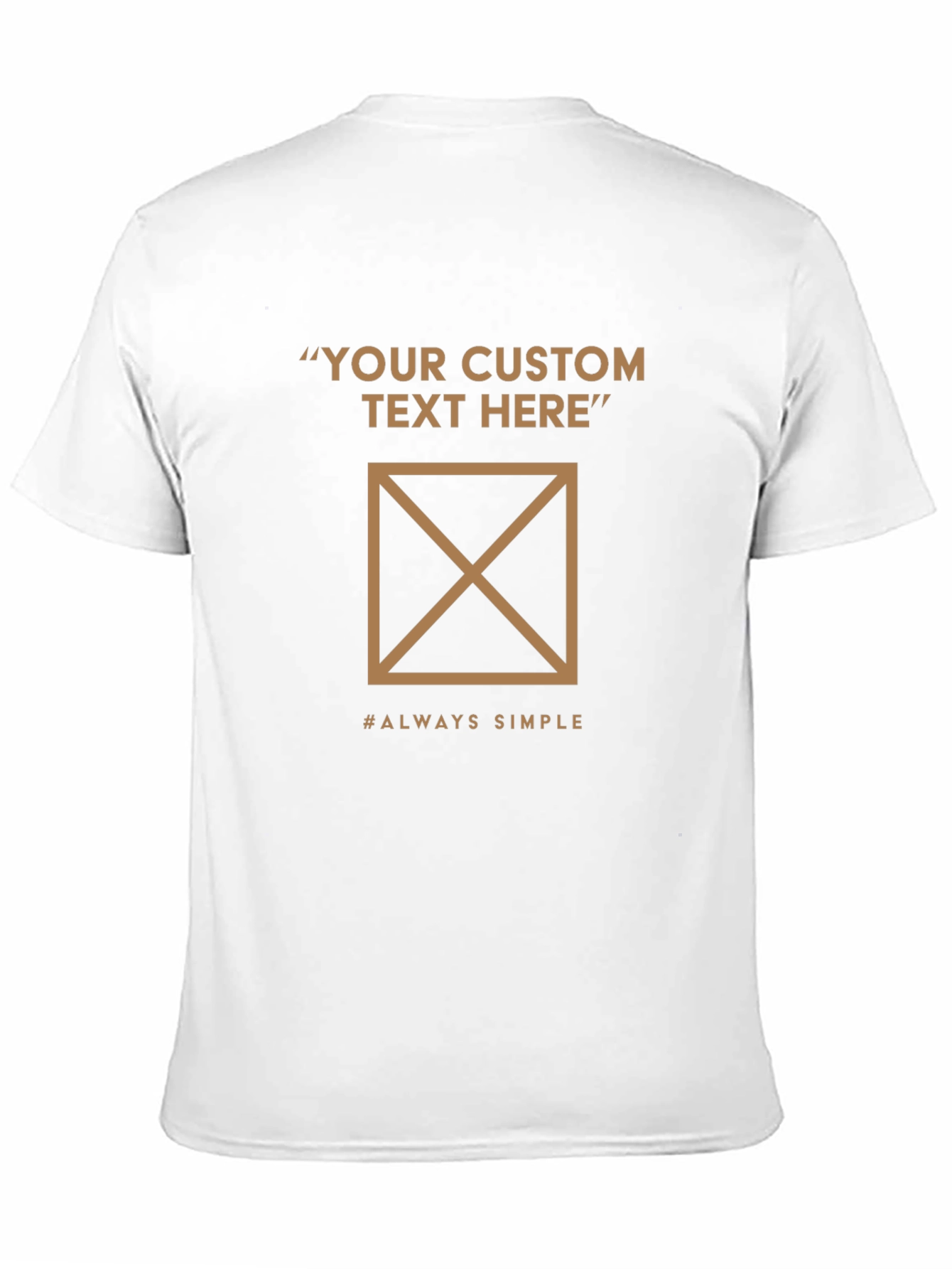 Customizable Black T-Shirt - Minimalist Design