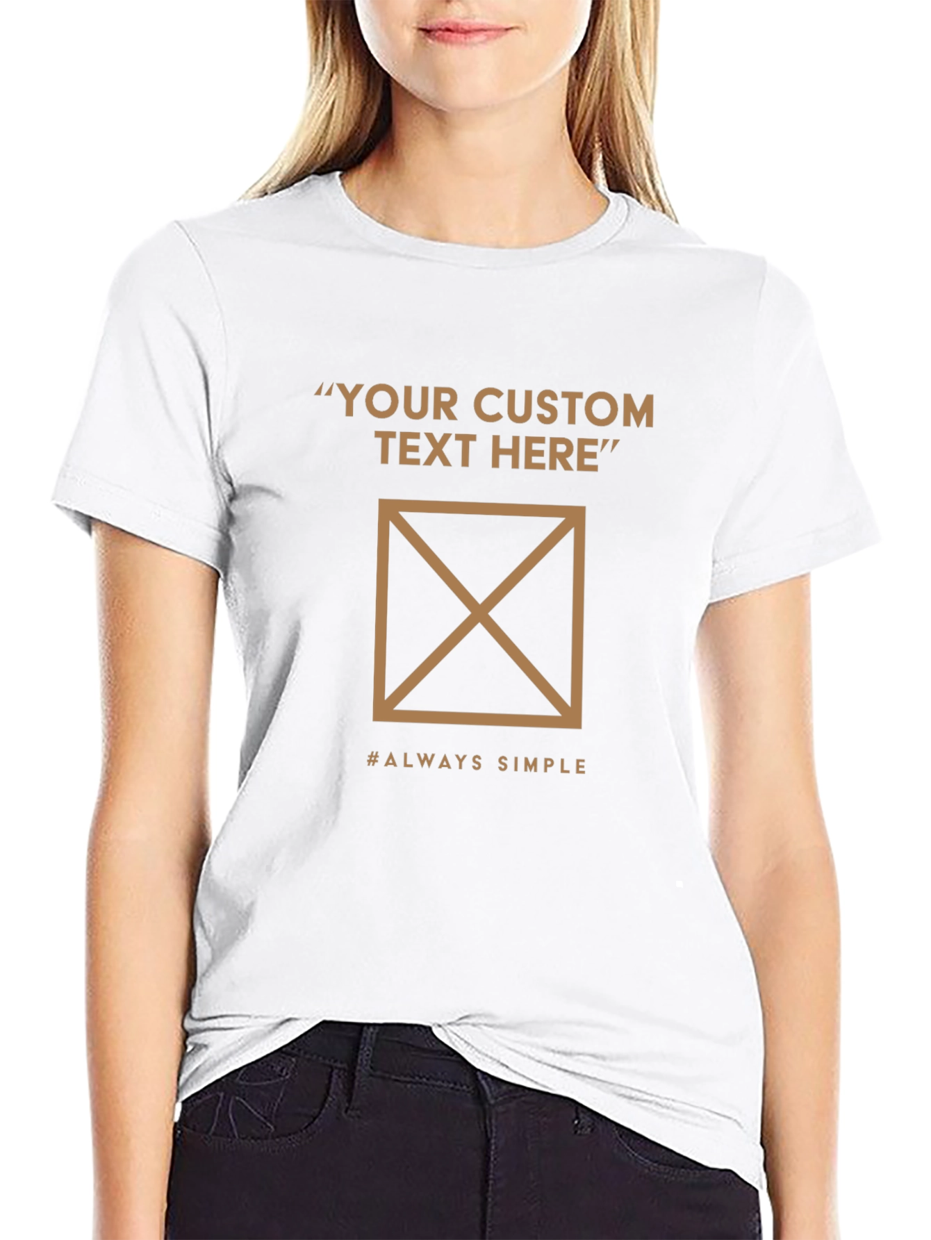 Customizable Black T-Shirt - Minimalist Design