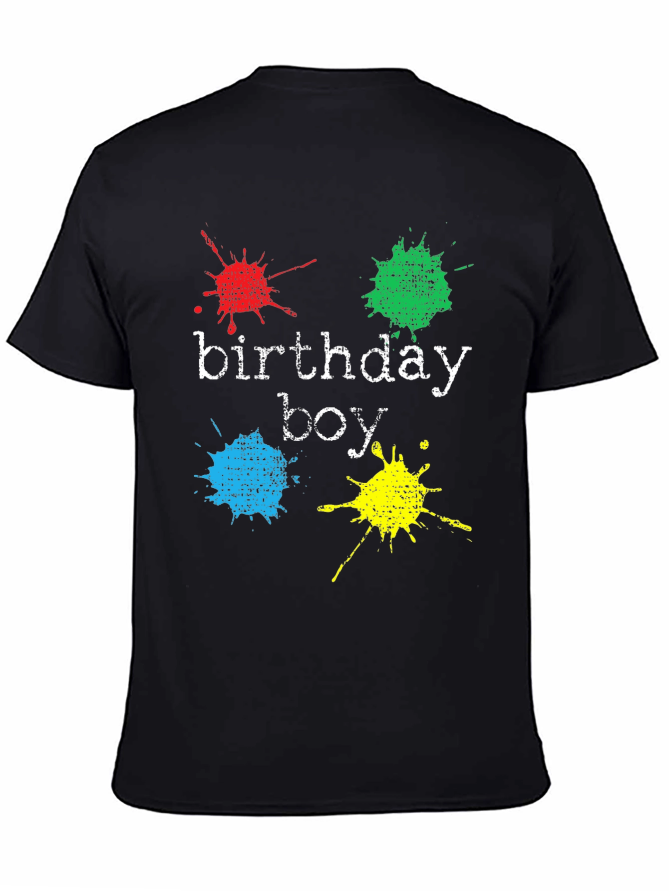 Birthday Boy Splatter T-Shirt - Fun Party Apparel