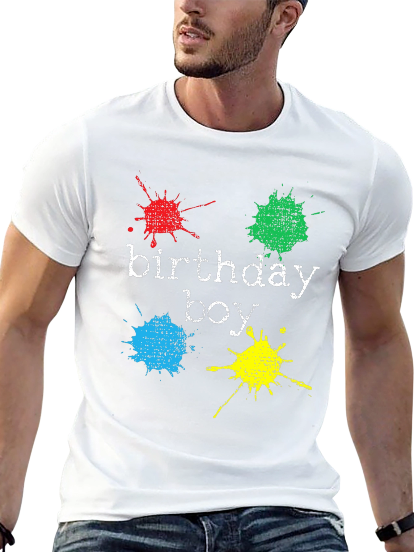 Birthday Boy Splatter T-Shirt - Fun Party Apparel