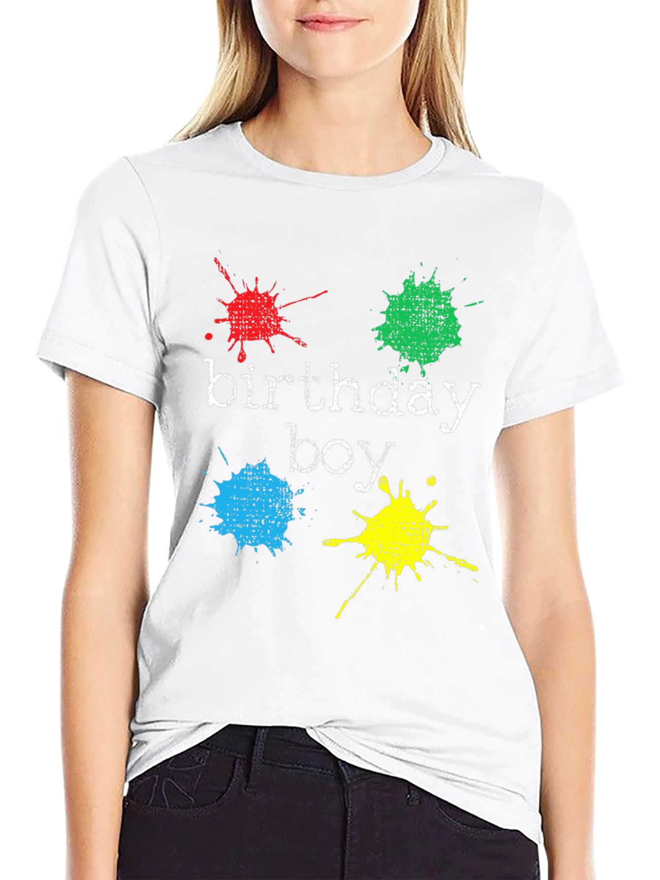 Birthday Boy Splatter T-Shirt - Fun Party Apparel