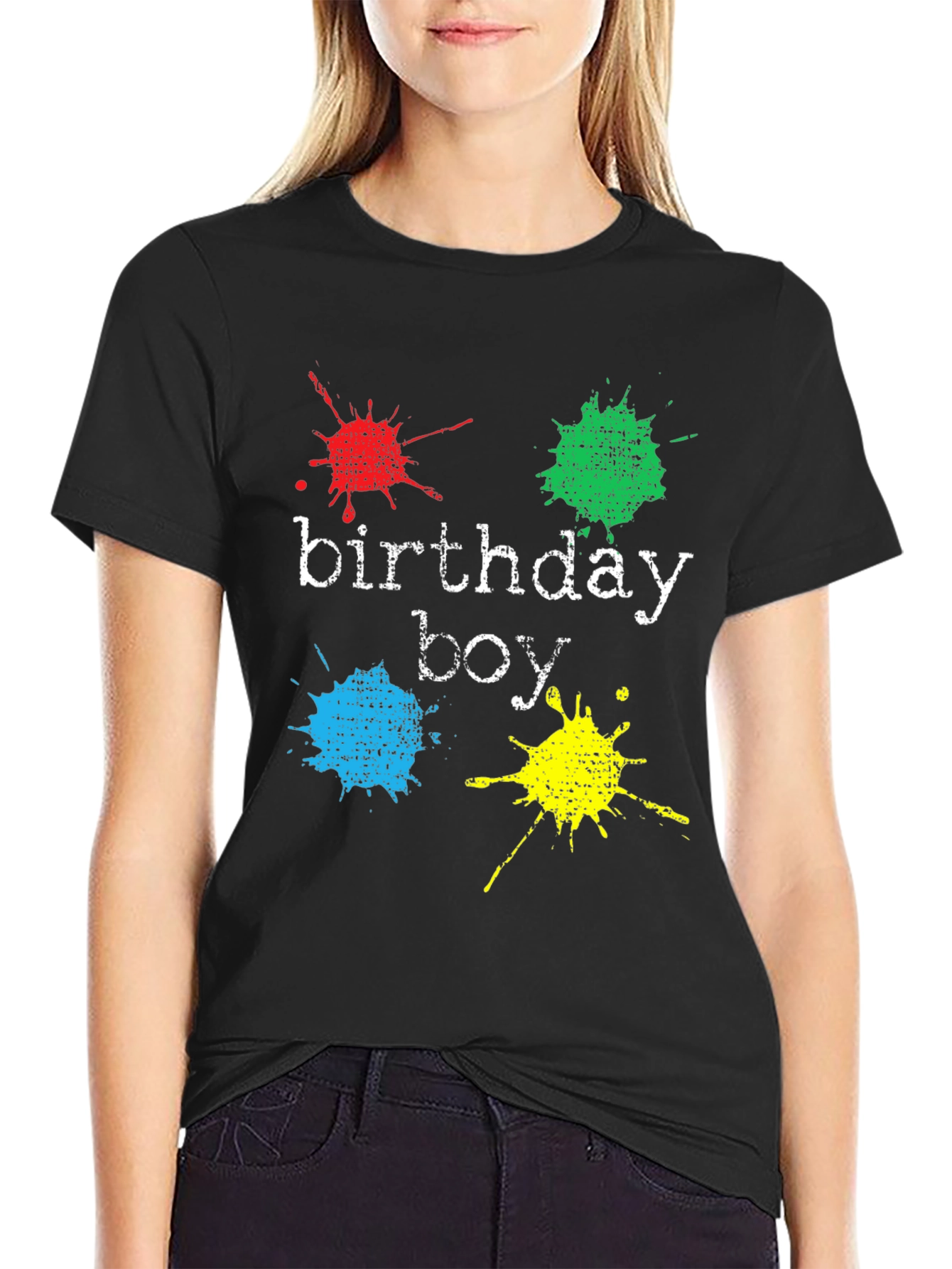 Birthday Boy Splatter T-Shirt - Fun Party Apparel