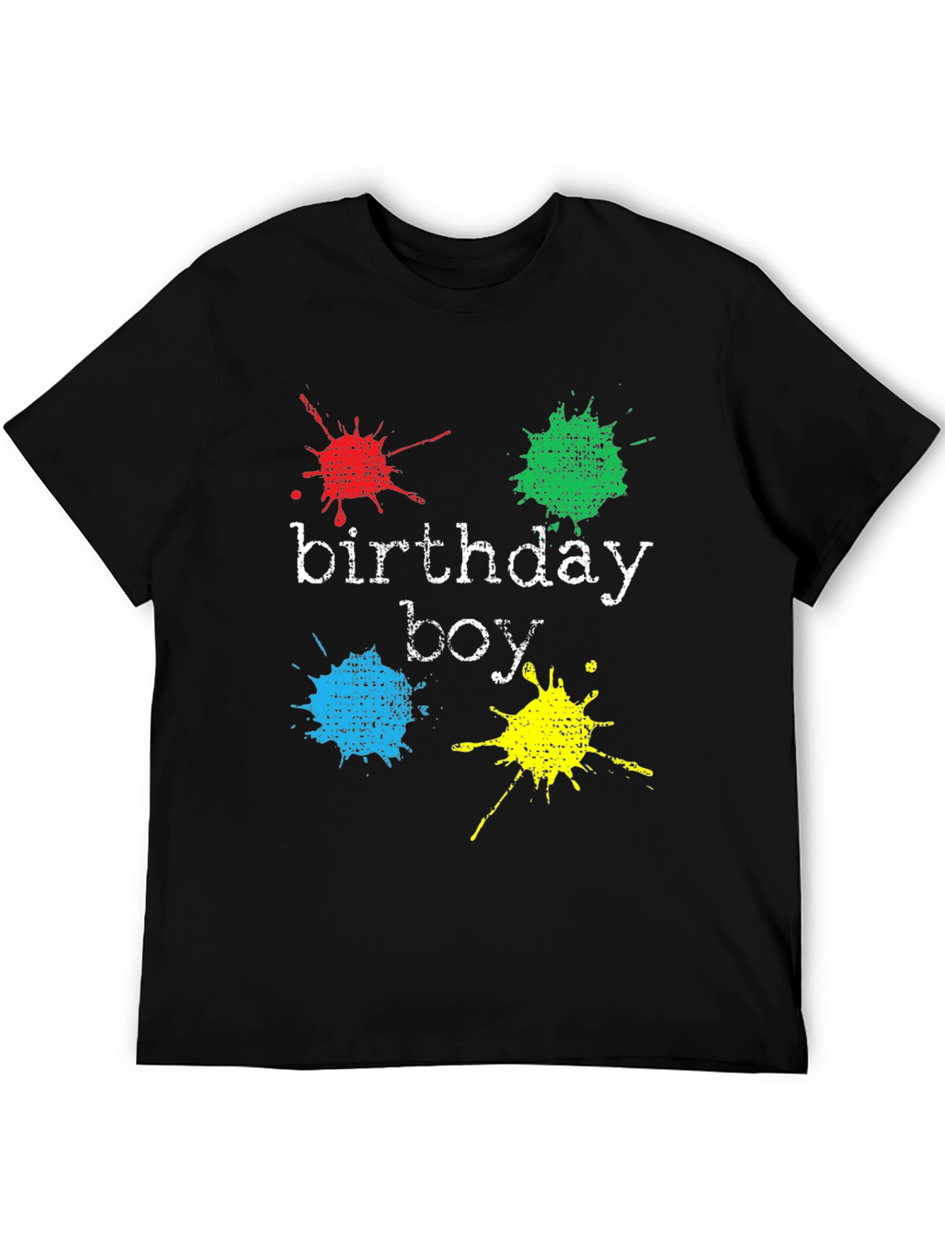 Birthday Boy Splatter T-Shirt - Fun Party Apparel