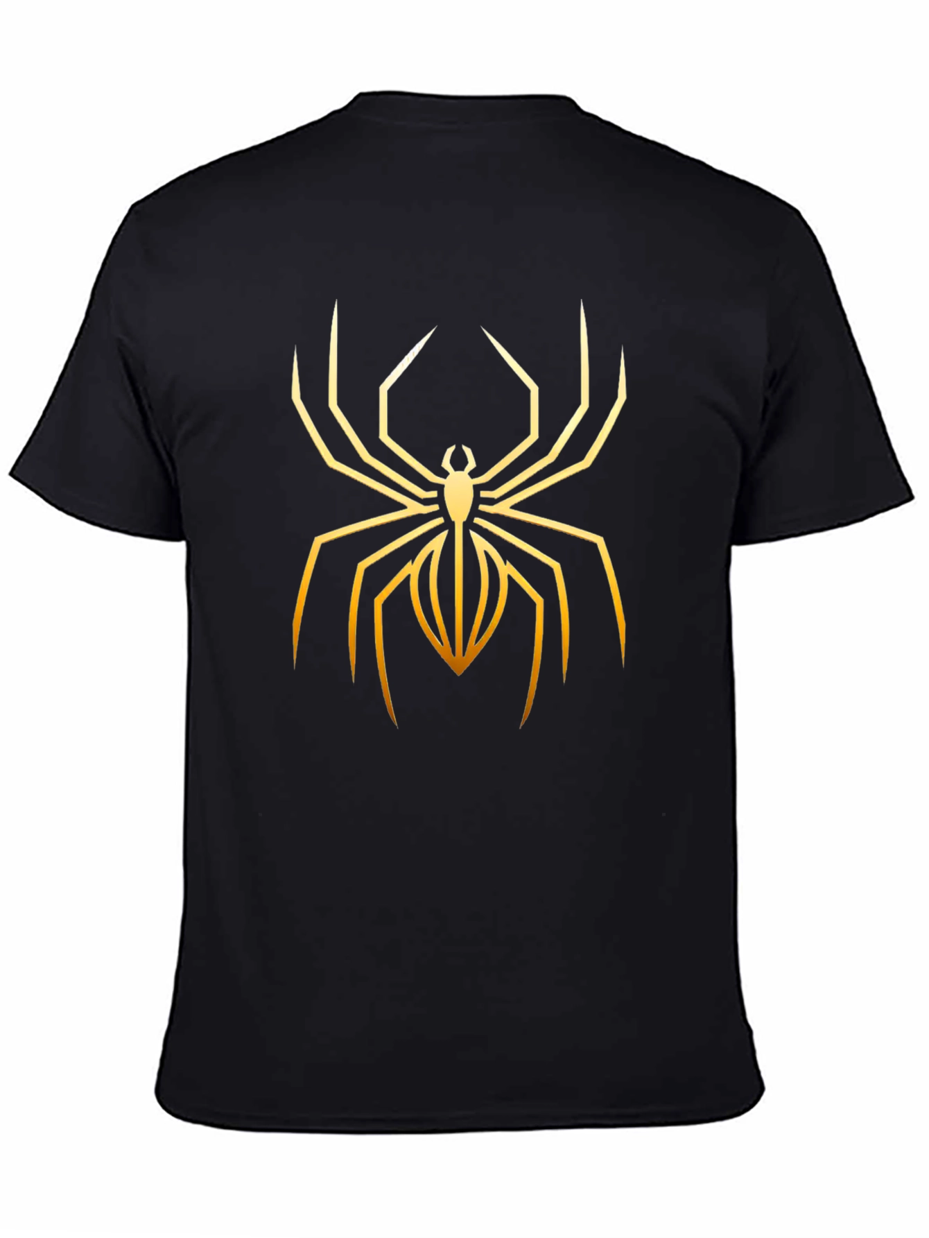 Spider Graphic Print T-Shirt - Black