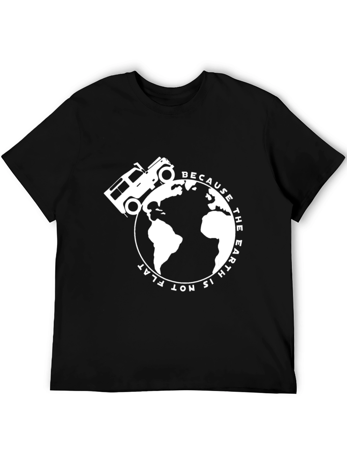 Round Earth Tee: Globe & 4x4 Design