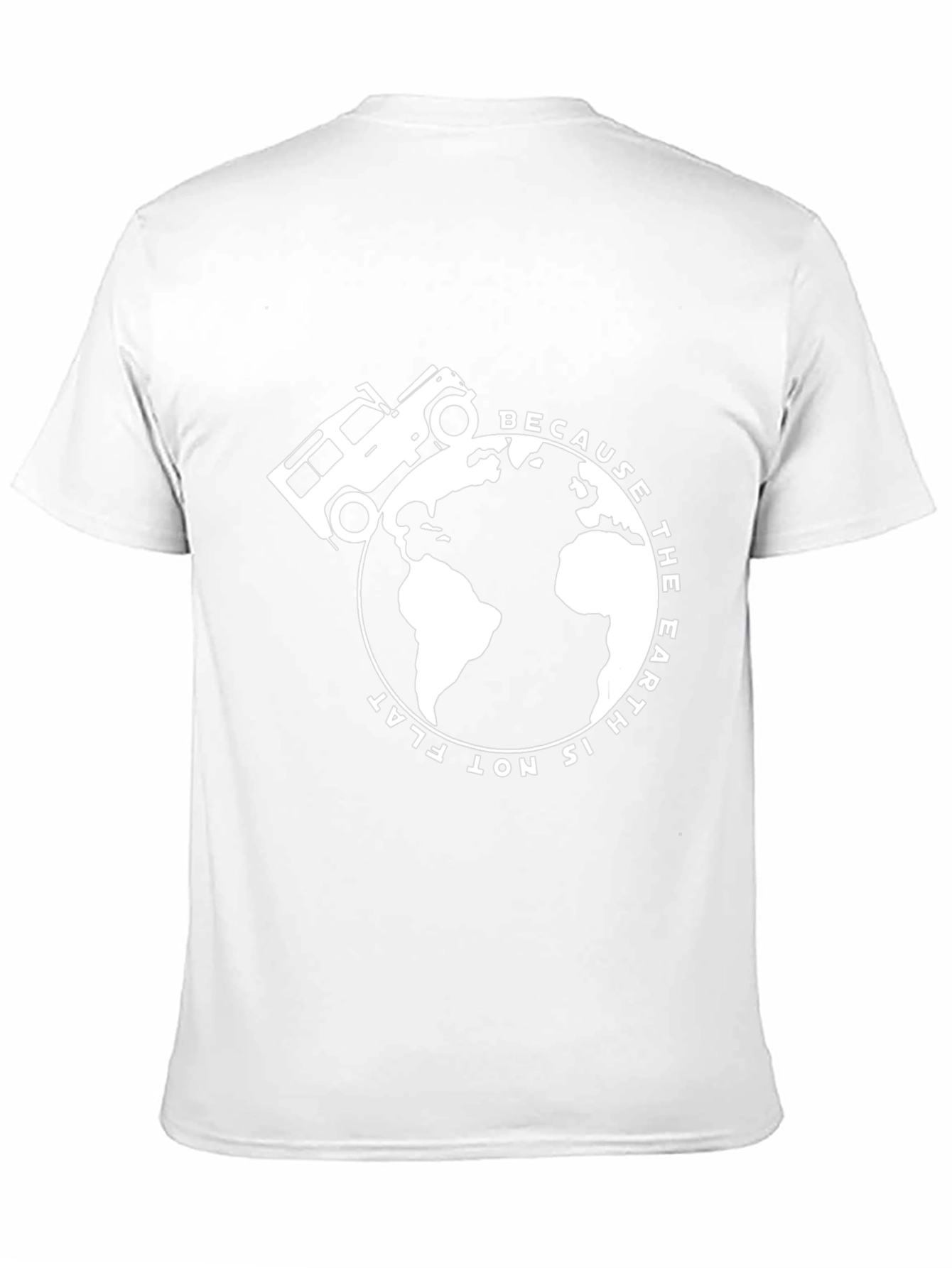 Round Earth Tee: Globe & 4x4 Design