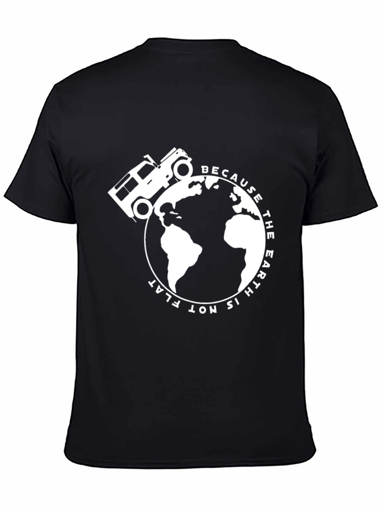 Round Earth Tee: Globe & 4x4 Design