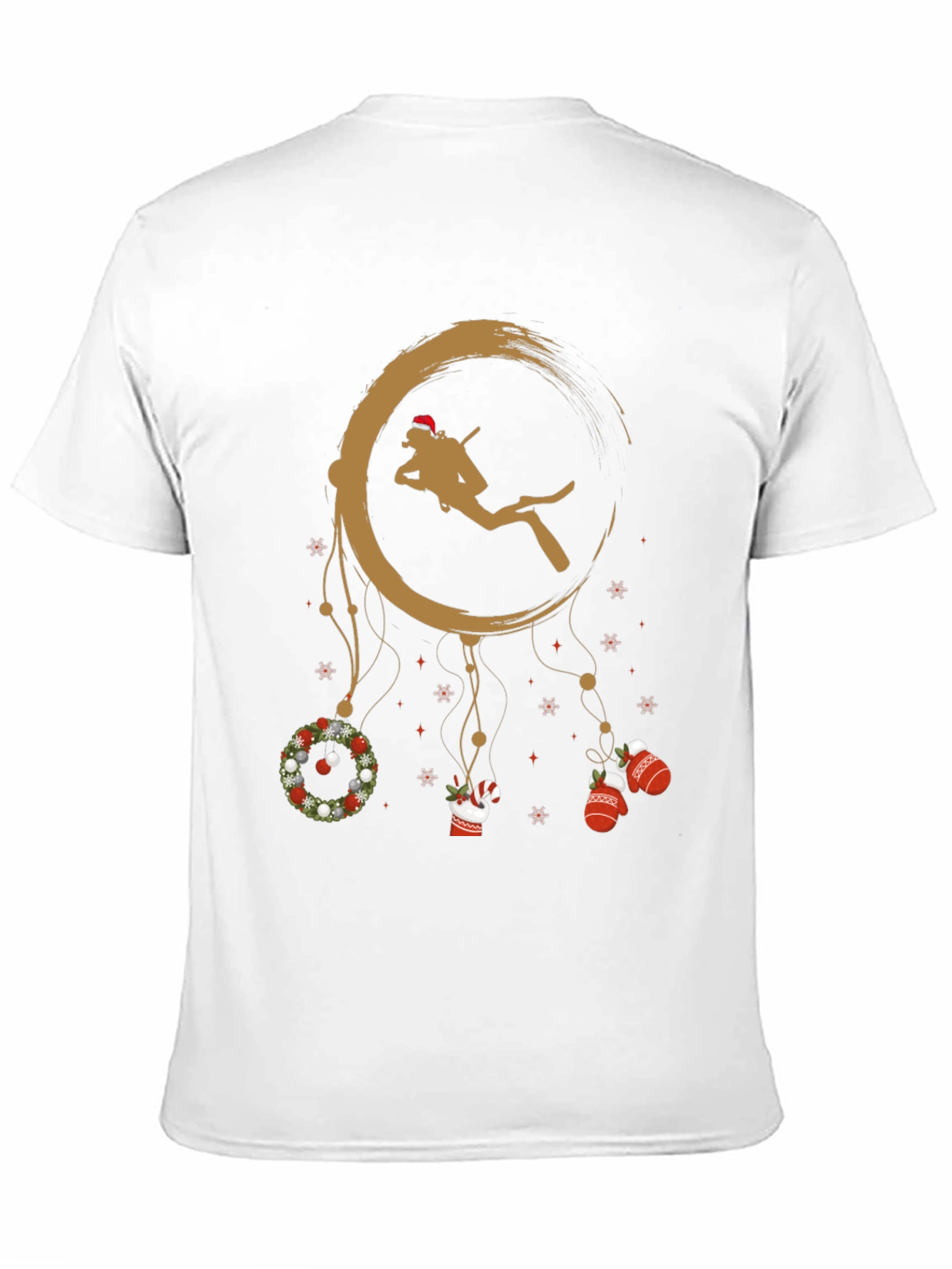 Holiday Scuba Diver Black T-Shirt