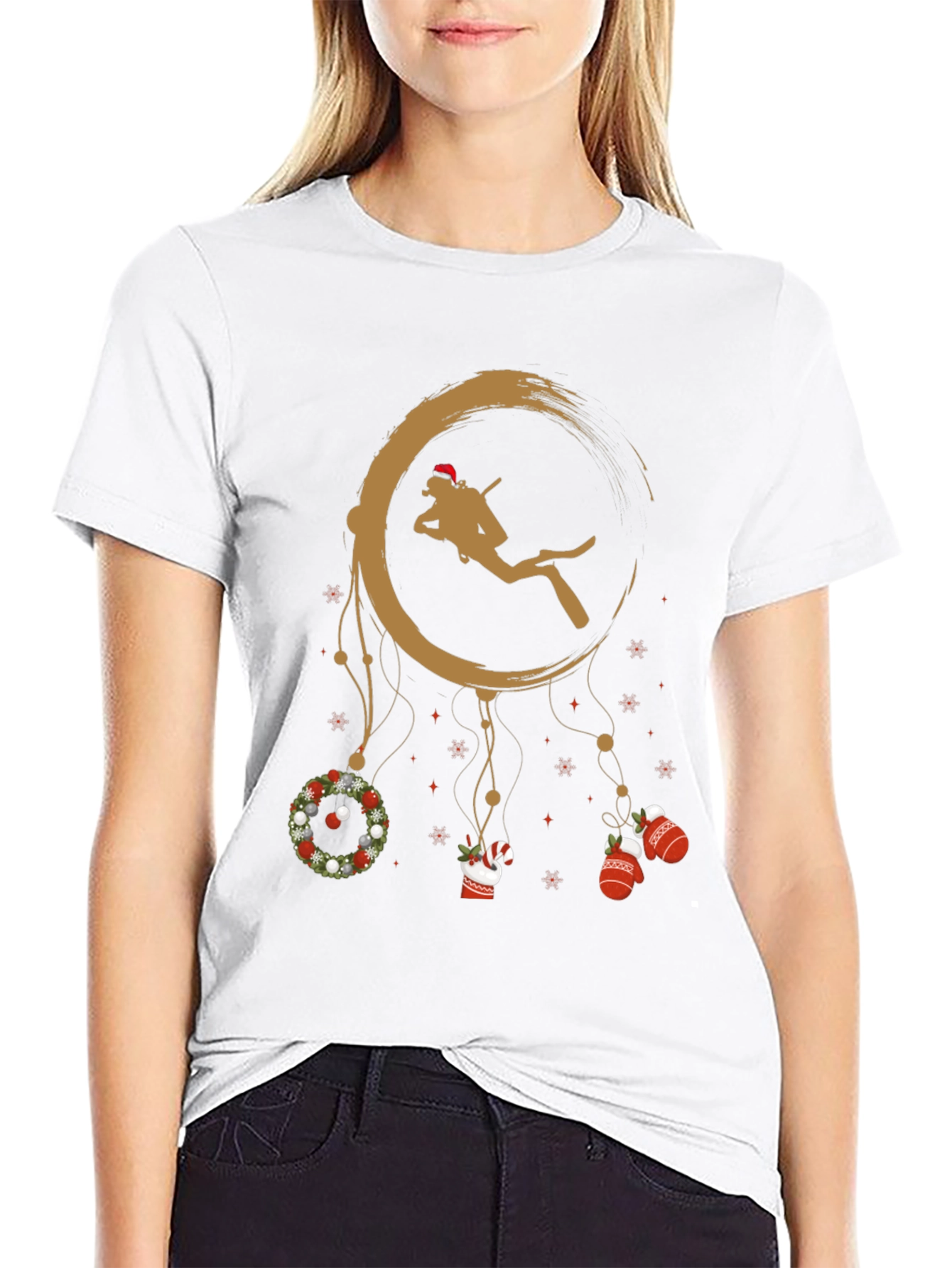 Holiday Scuba Diver Black T-Shirt