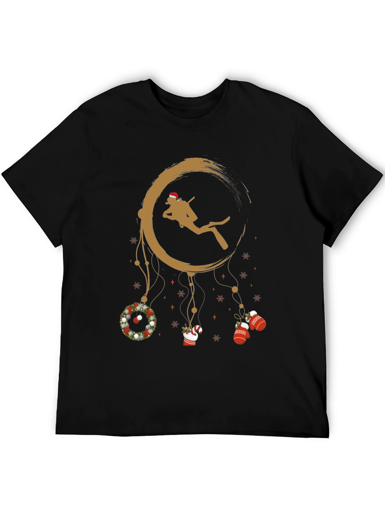 Holiday Scuba Diver Black T-Shirt