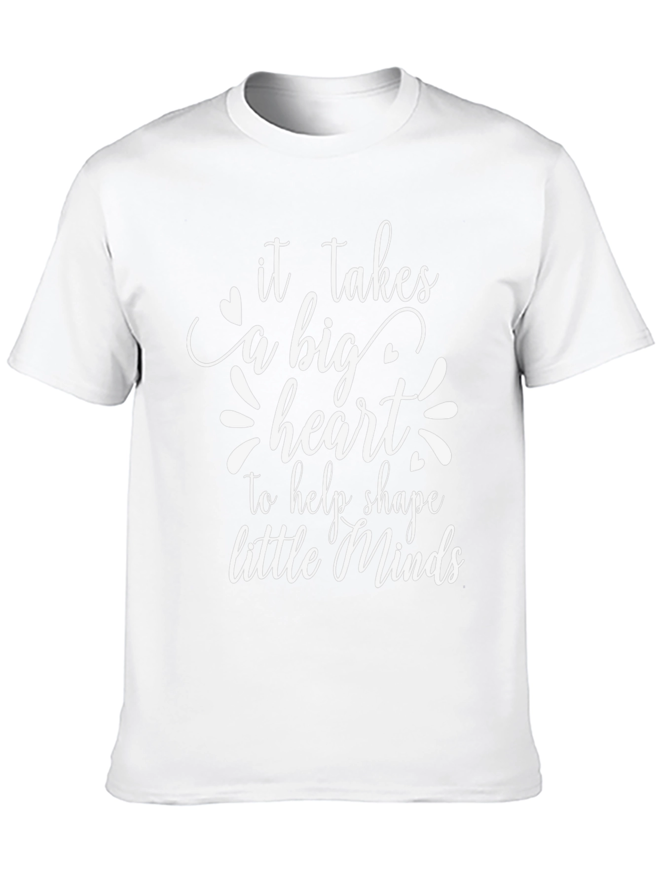 Big Heart Teacher T-Shirt - Black