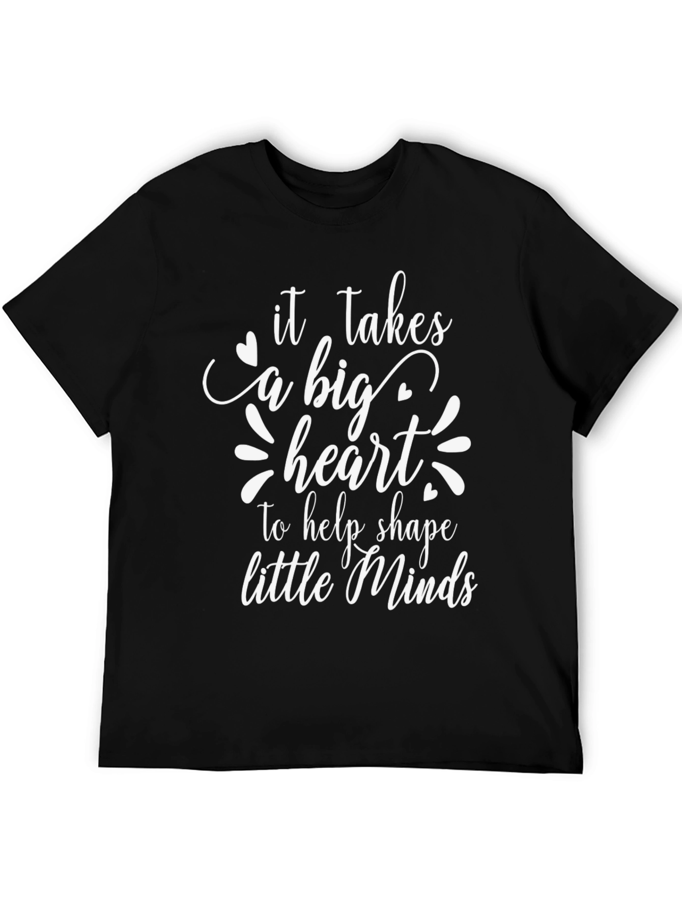 Big Heart Teacher T-Shirt - Black