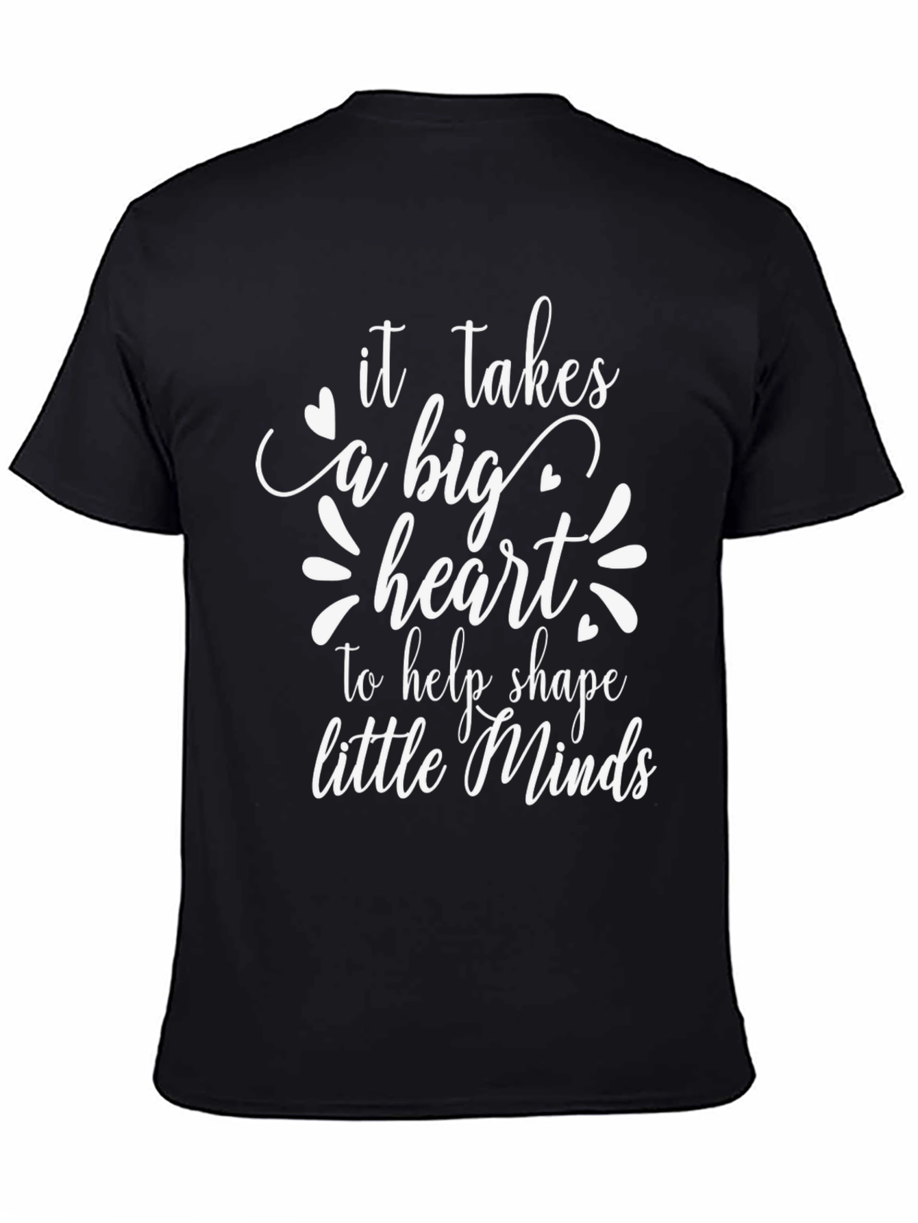 Big Heart Teacher T-Shirt - Black