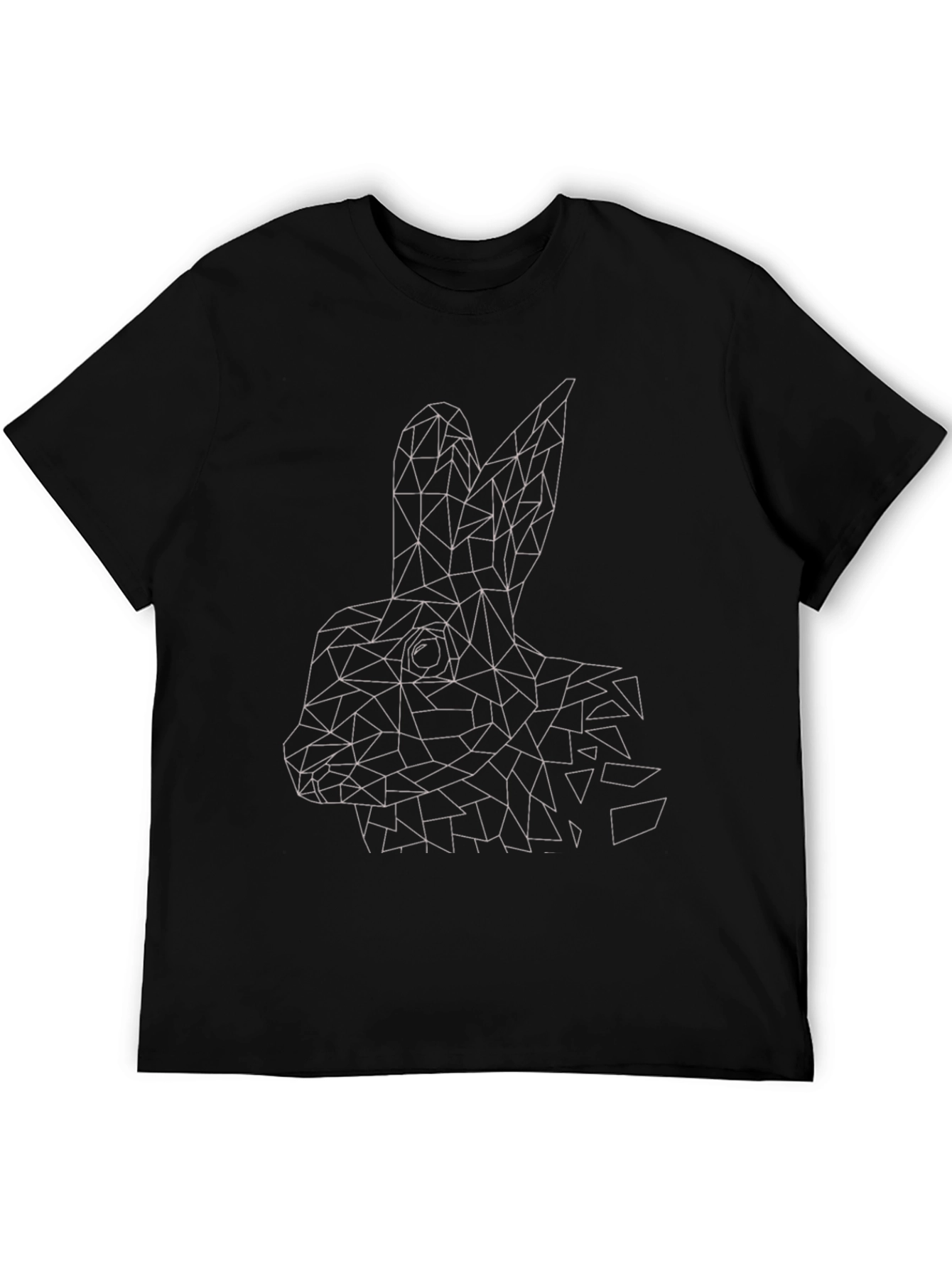 Geometric Rabbit T-Shirt - Modern Minimalist Design