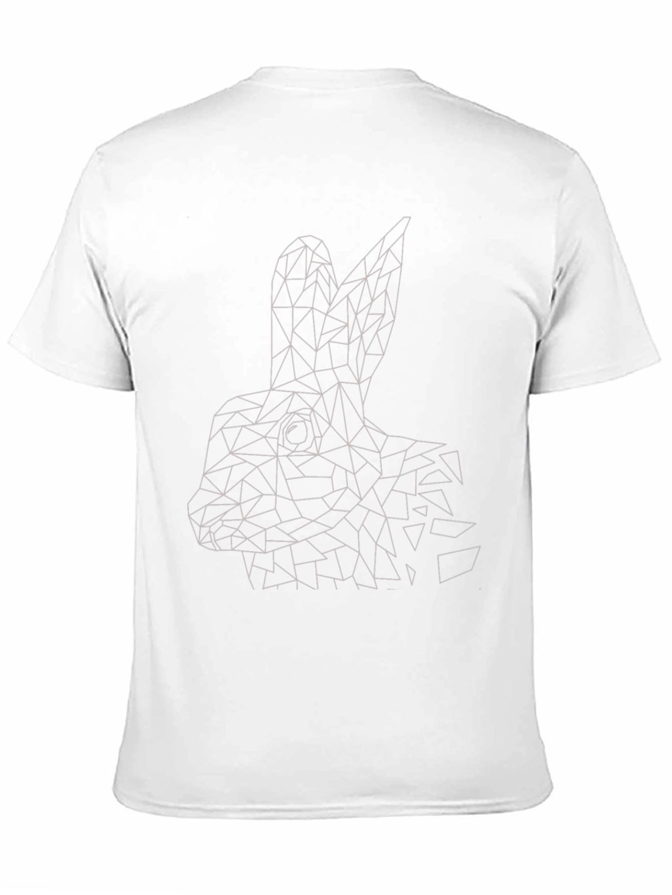Geometric Rabbit T-Shirt - Modern Minimalist Design
