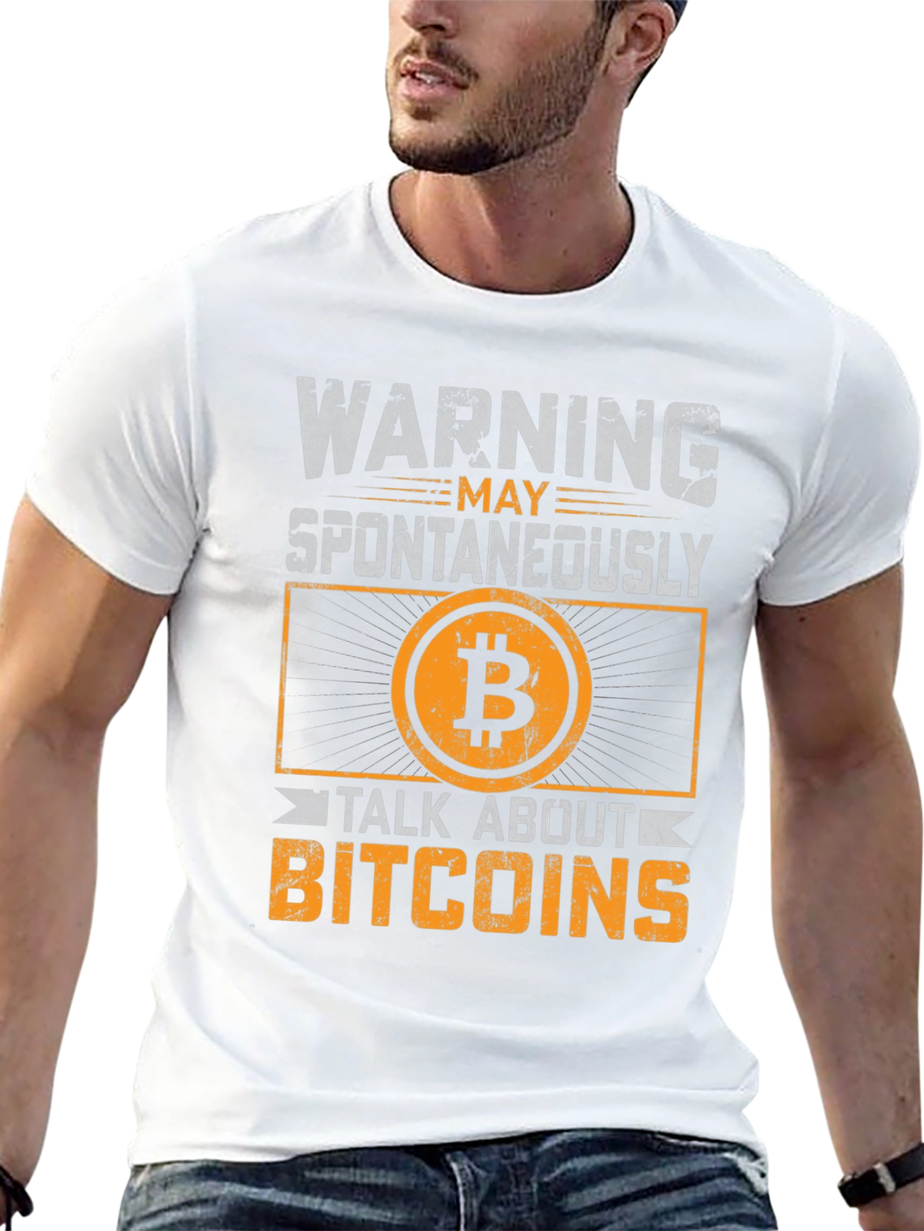 Warning: Spontaneously Talk About Bitcoins T-Shirt
