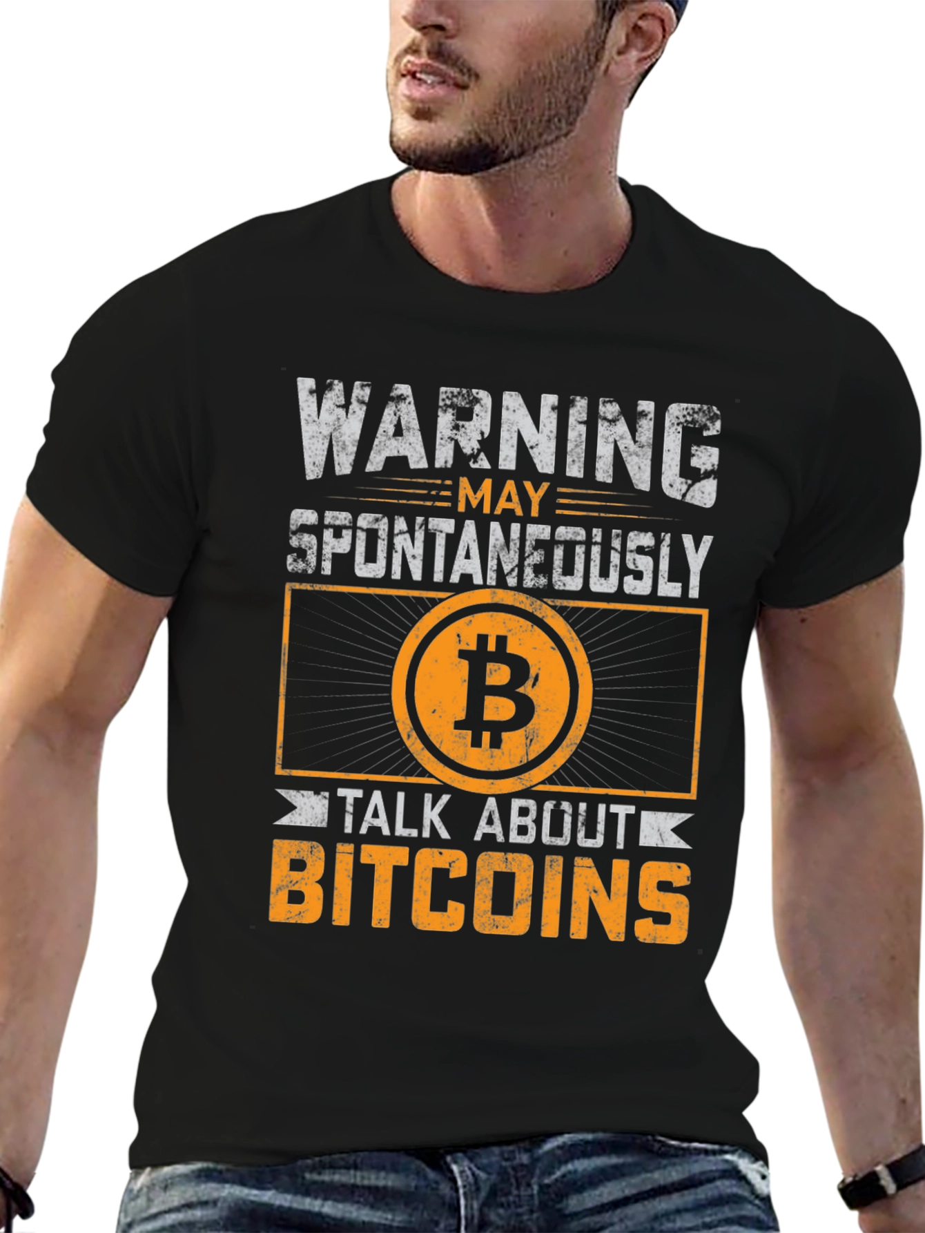 Warning: Spontaneously Talk About Bitcoins T-Shirt