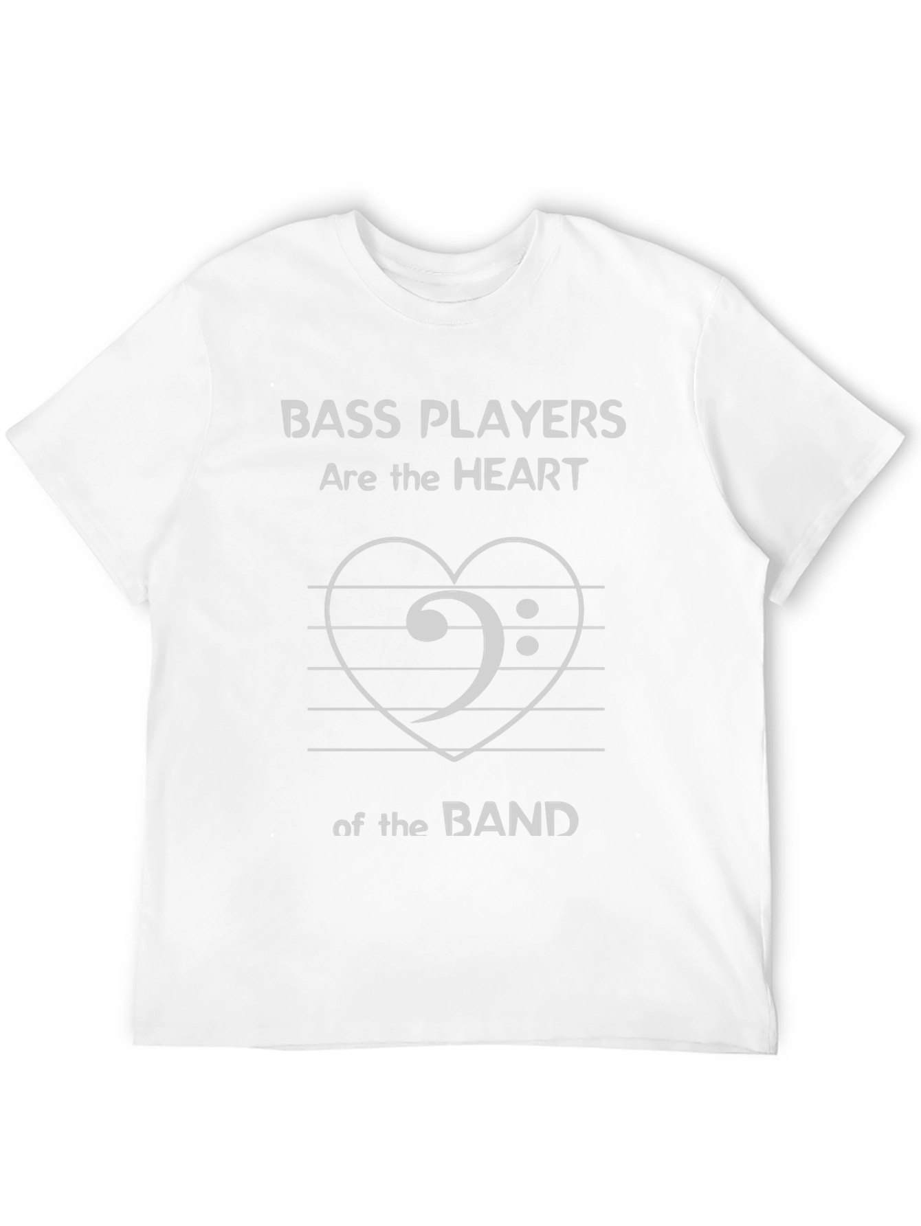 Bass Players Heart of the Band Black T-Shirt