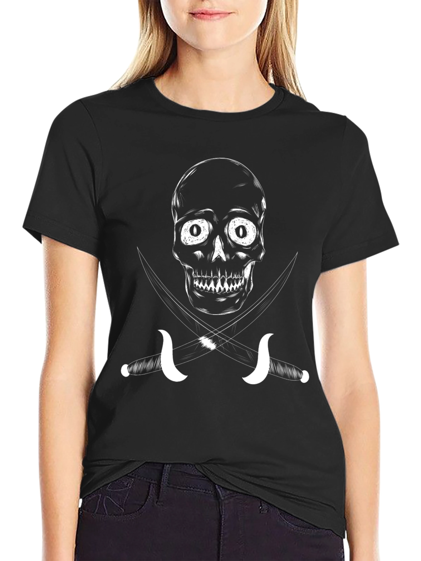 Skull & Crossed Swords Graphic Tee