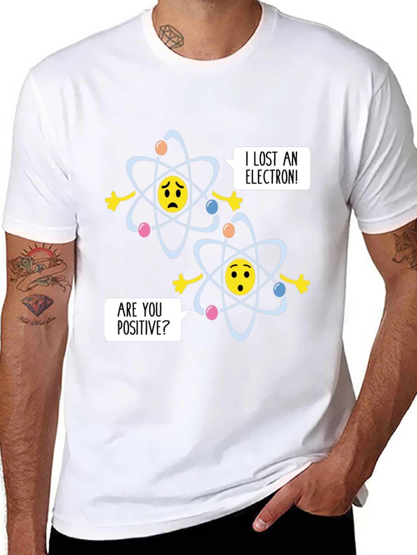 Funny Chemistry Joke T-Shirt - Lost an Electron?