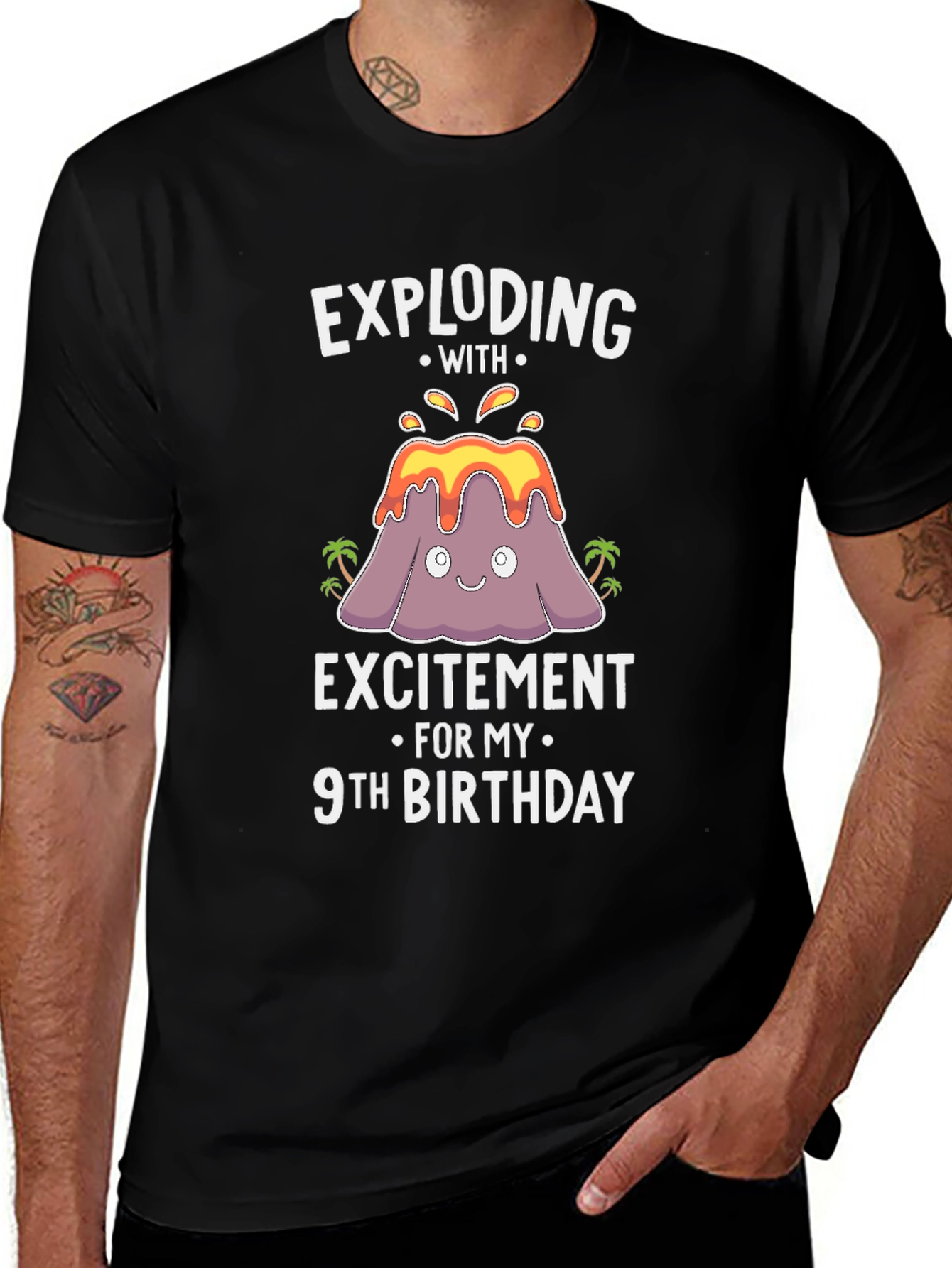 Exploding With Excitement 9th Birthday T-Shirt