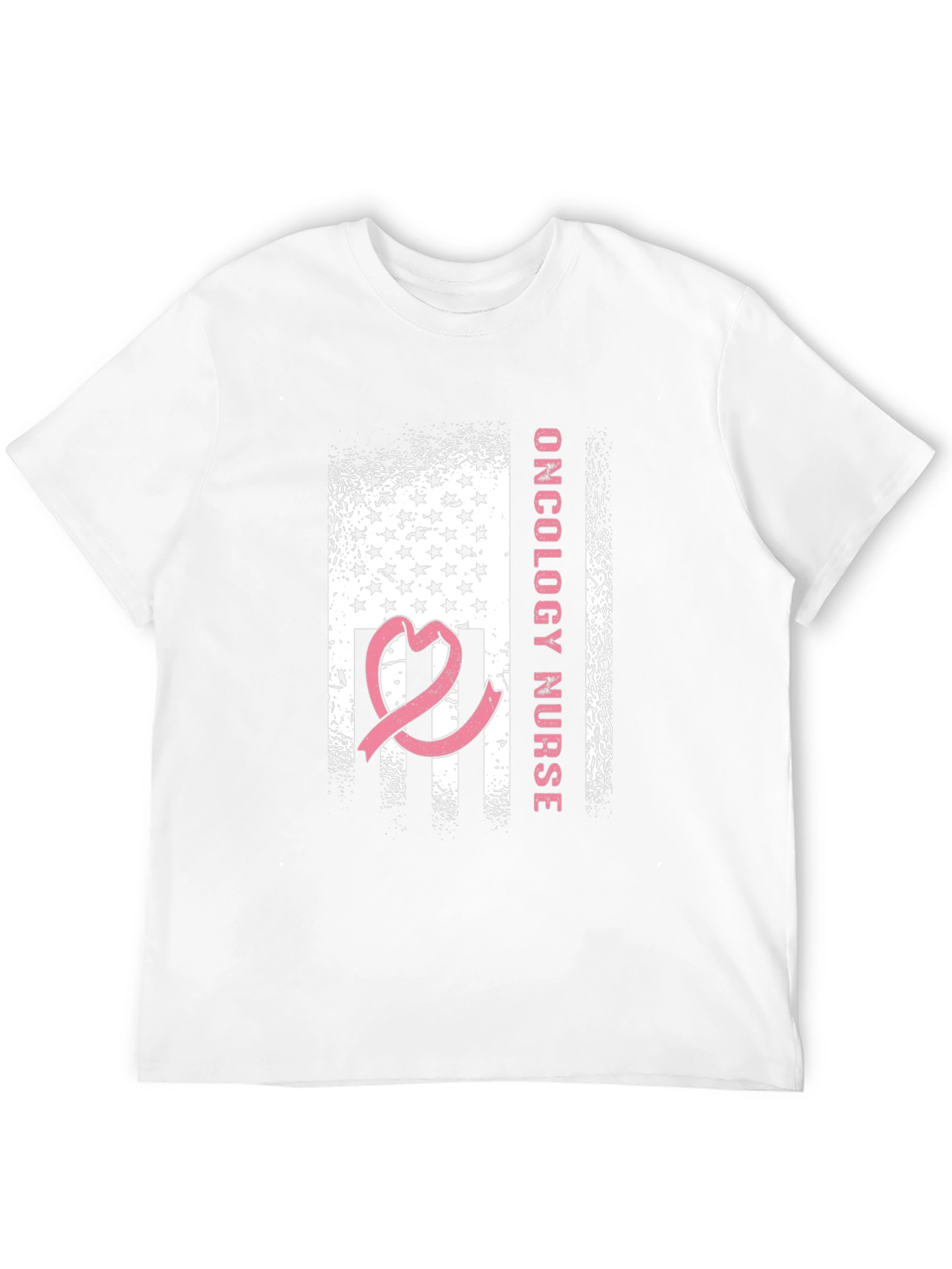Oncology Nurse American Flag Ribbon T-Shirt