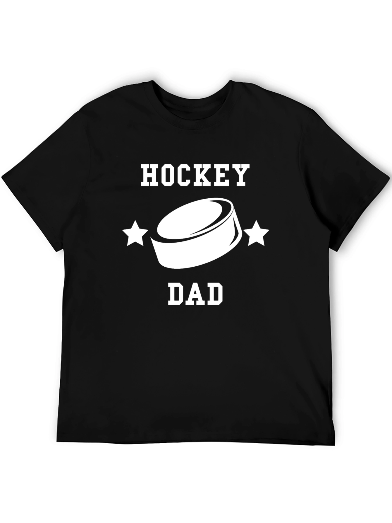 Hockey Dad T-Shirt - Black Sporty Graphic Tee