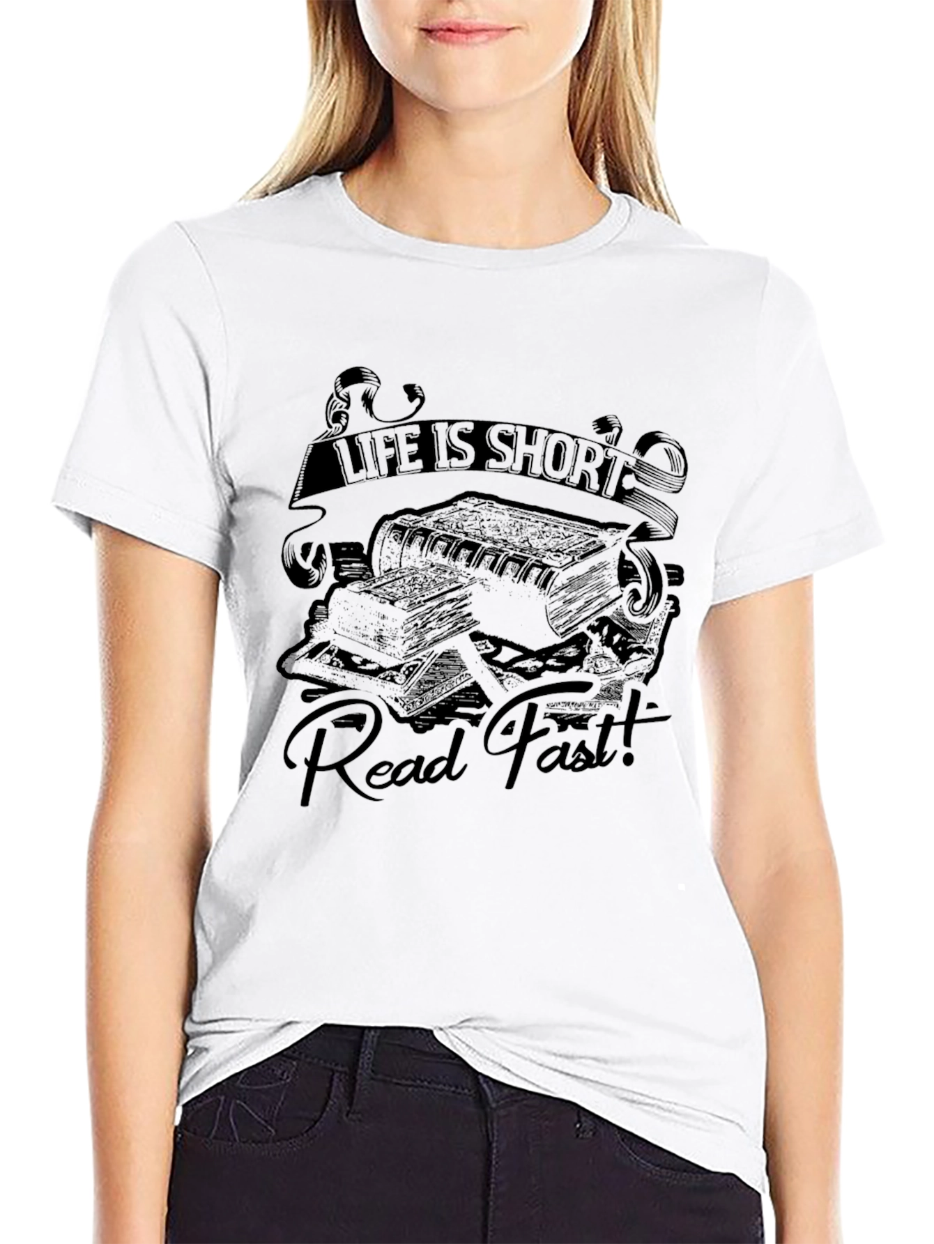 Life is Short Read Fast Graphic T-Shirt
