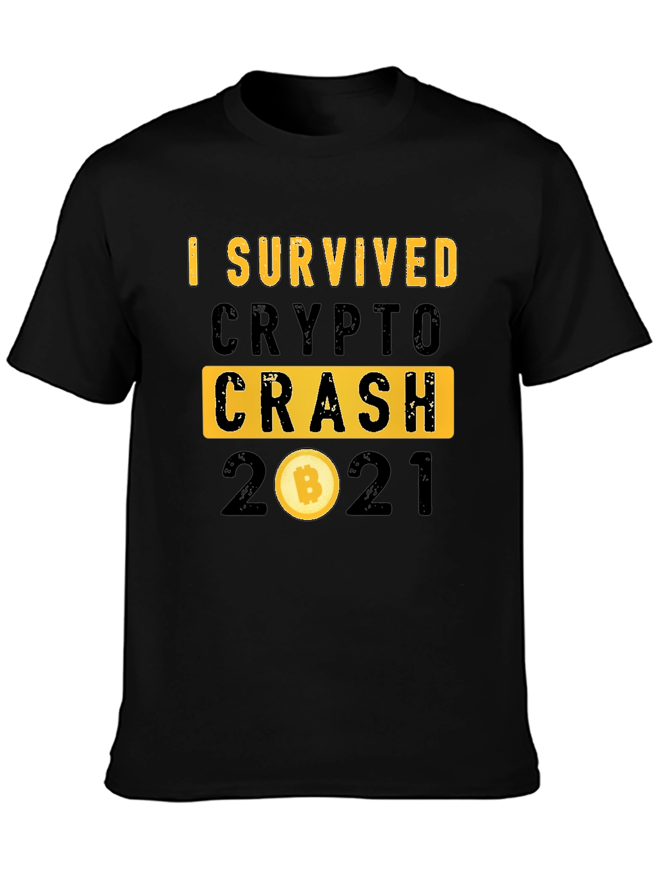 I Survived Crypto Crash 2021 Bitcoin T-Shirt