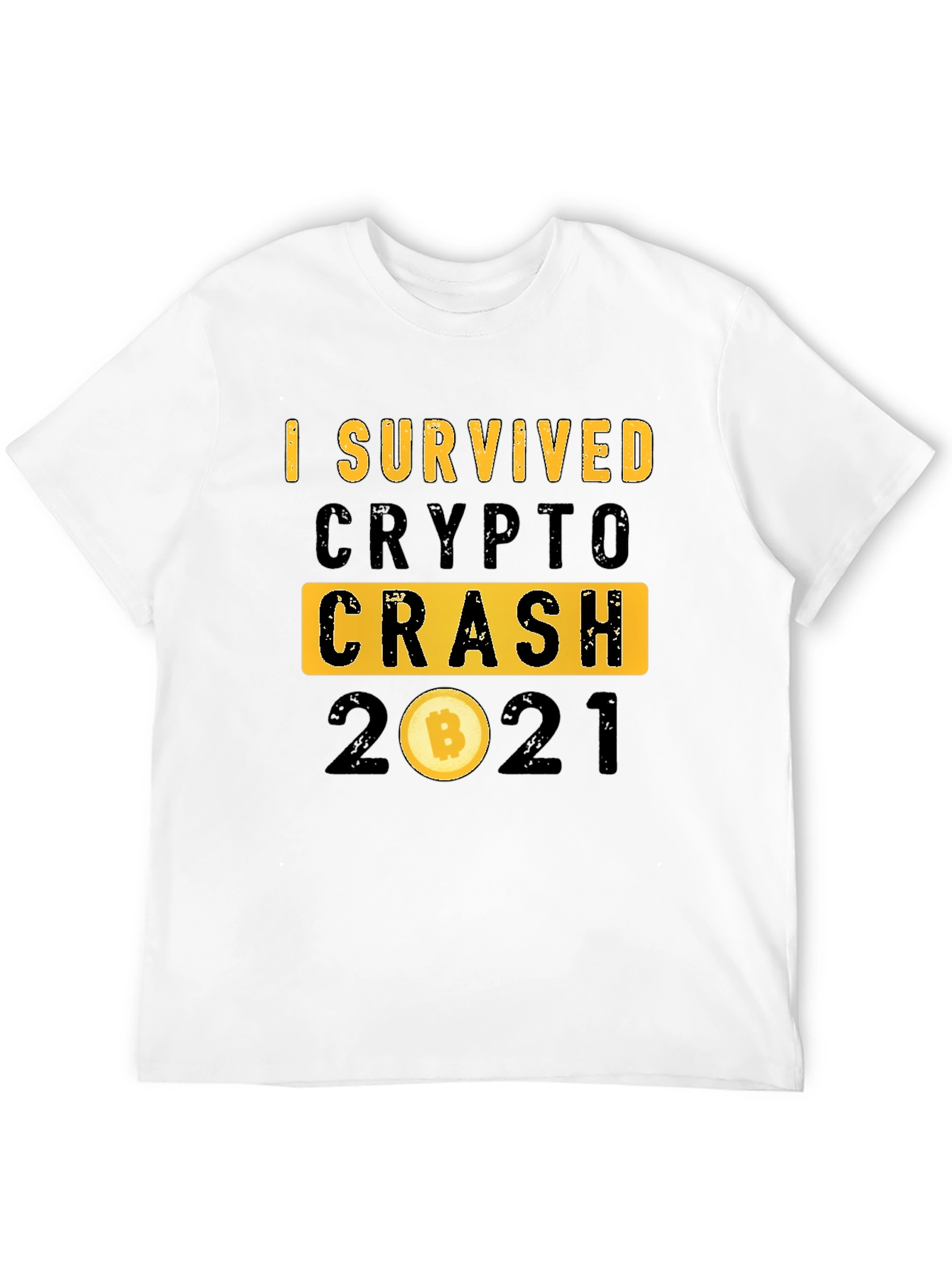 I Survived Crypto Crash 2021 Bitcoin T-Shirt