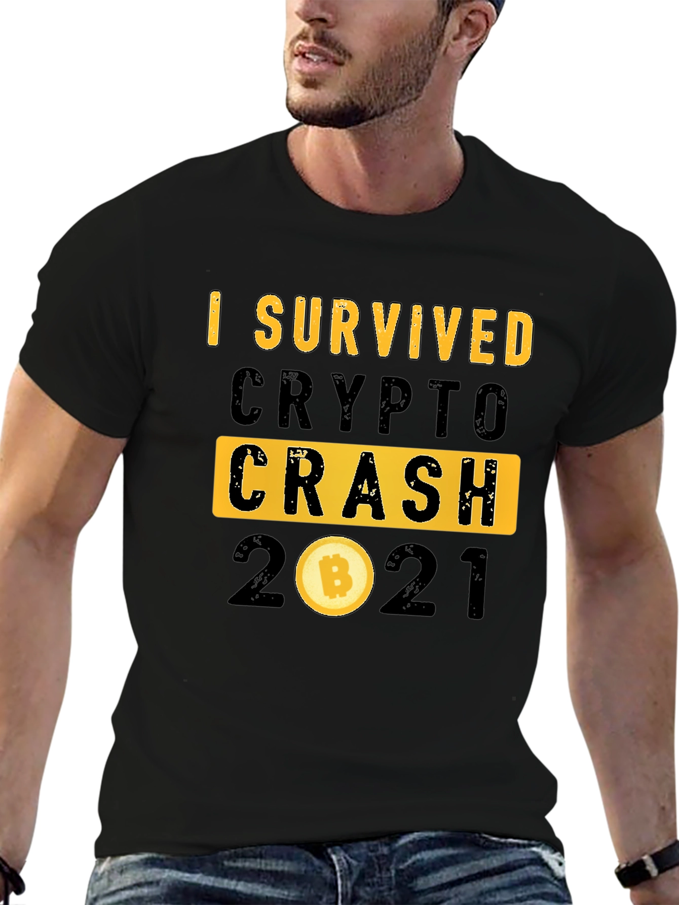 I Survived Crypto Crash 2021 Bitcoin T-Shirt