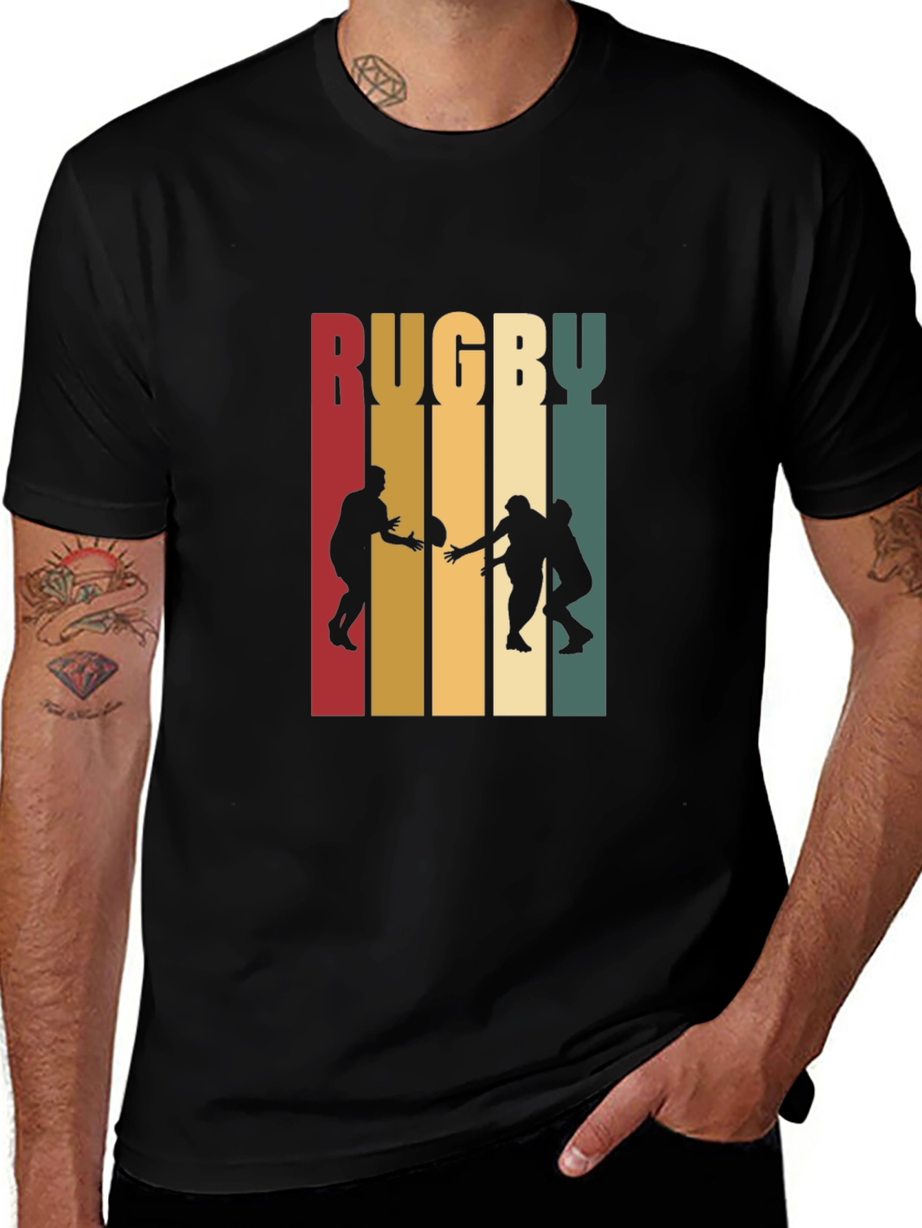 Rugby Graphic T-Shirt | Retro Style Cotton Tee