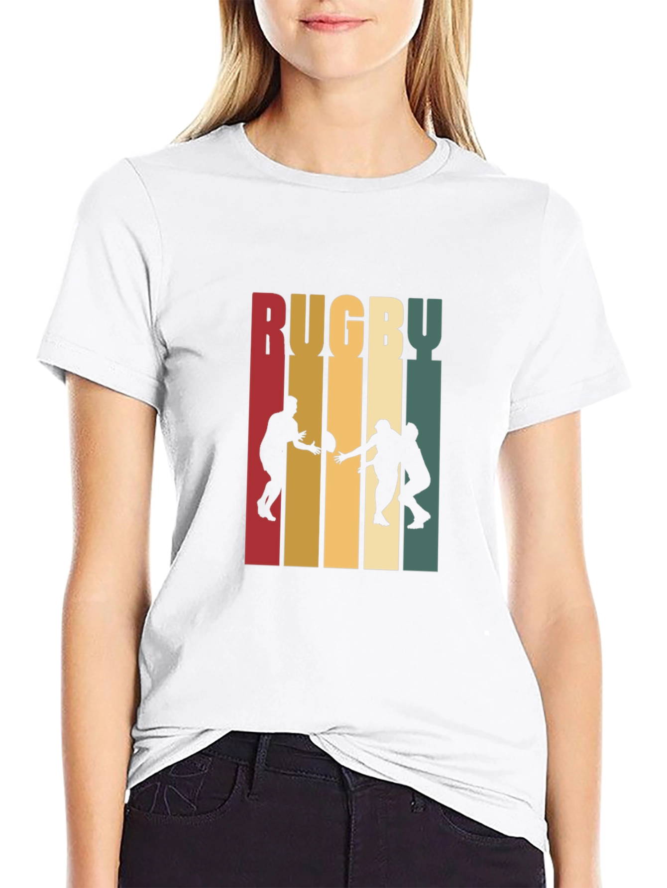 Rugby Graphic T-Shirt | Retro Style Cotton Tee