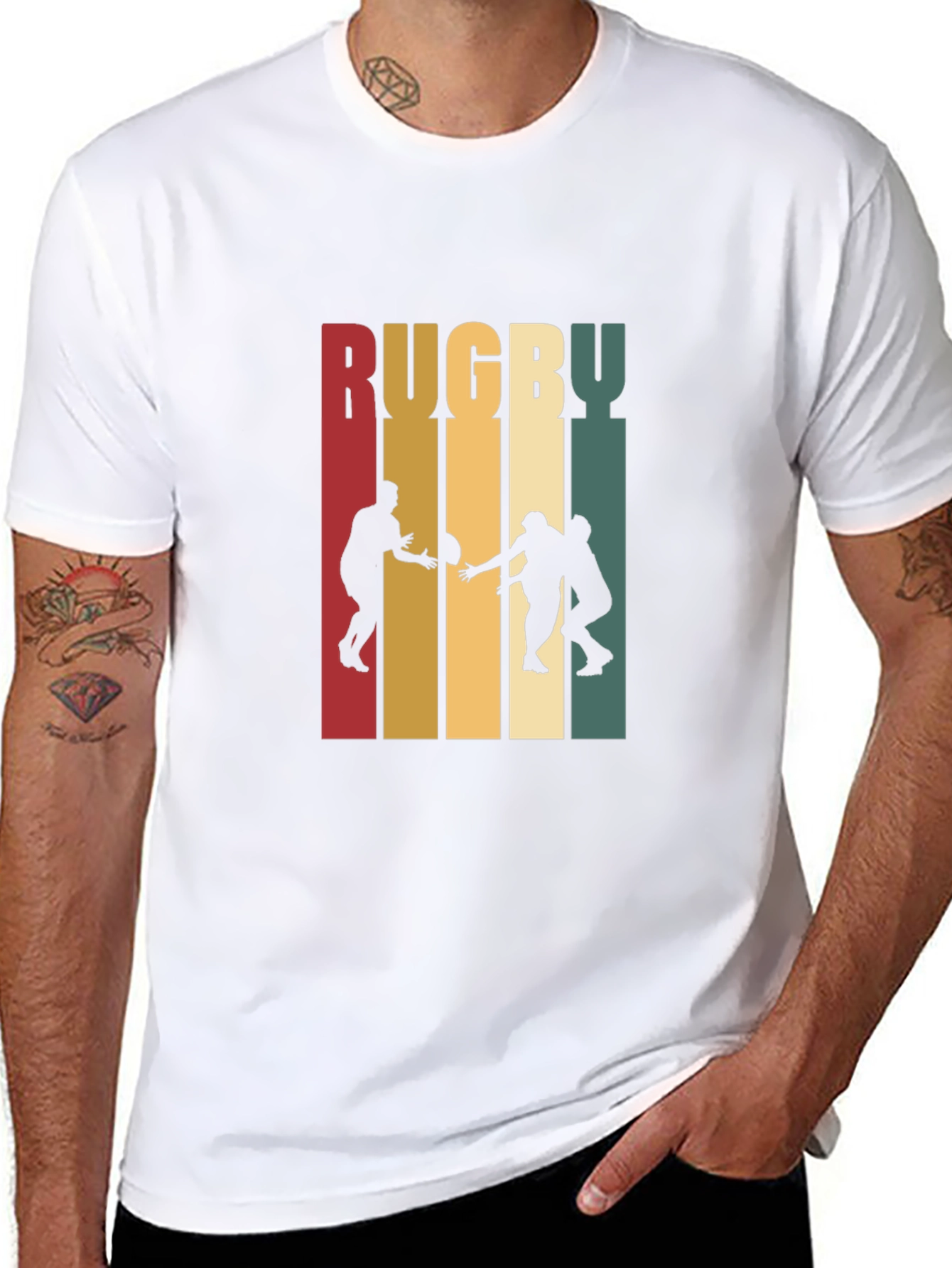 Rugby Graphic T-Shirt | Retro Style Cotton Tee
