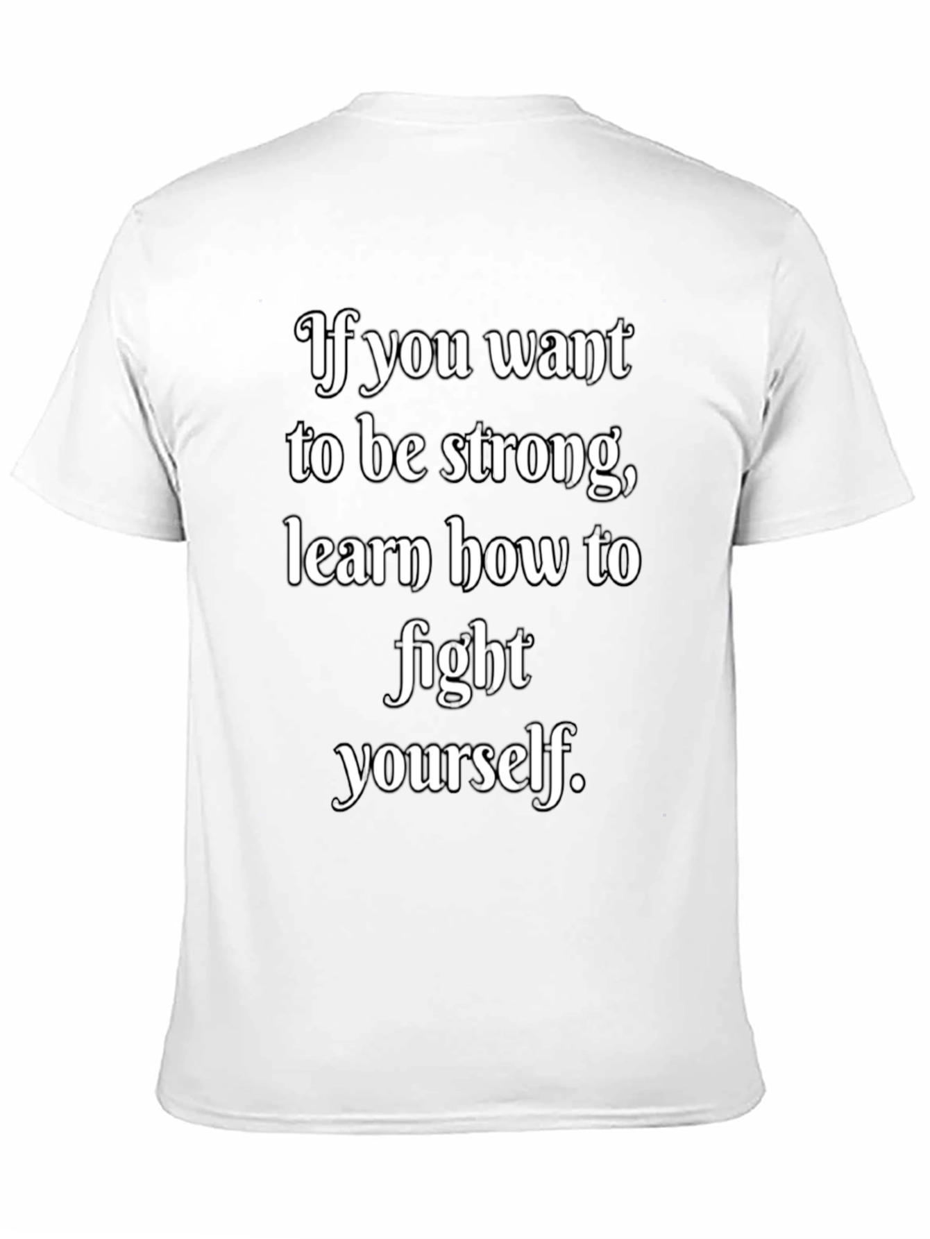 Strong Motivation Black Graphic T-Shirt