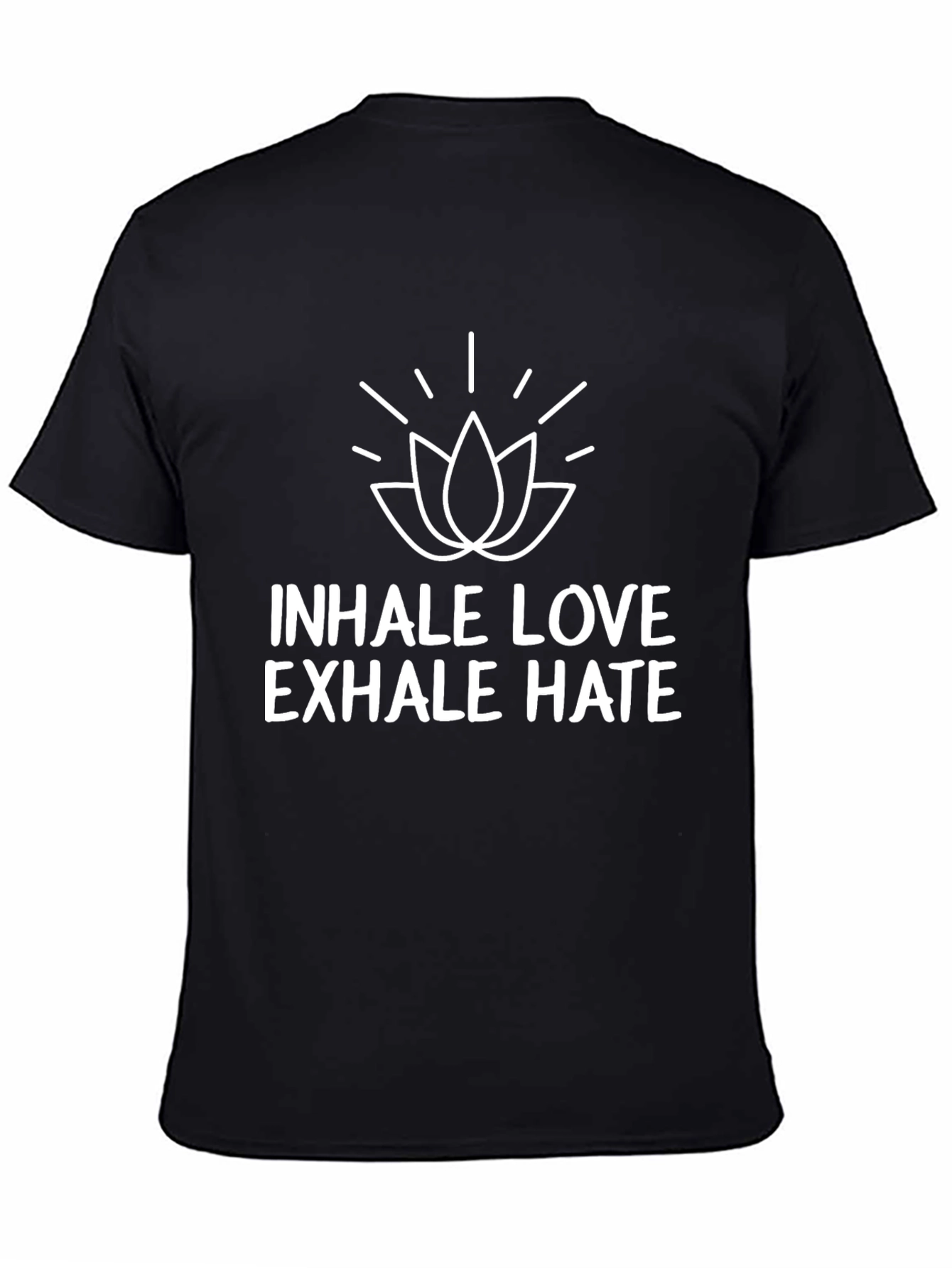 Inhale Love Exhale Hate Graphic T-Shirt