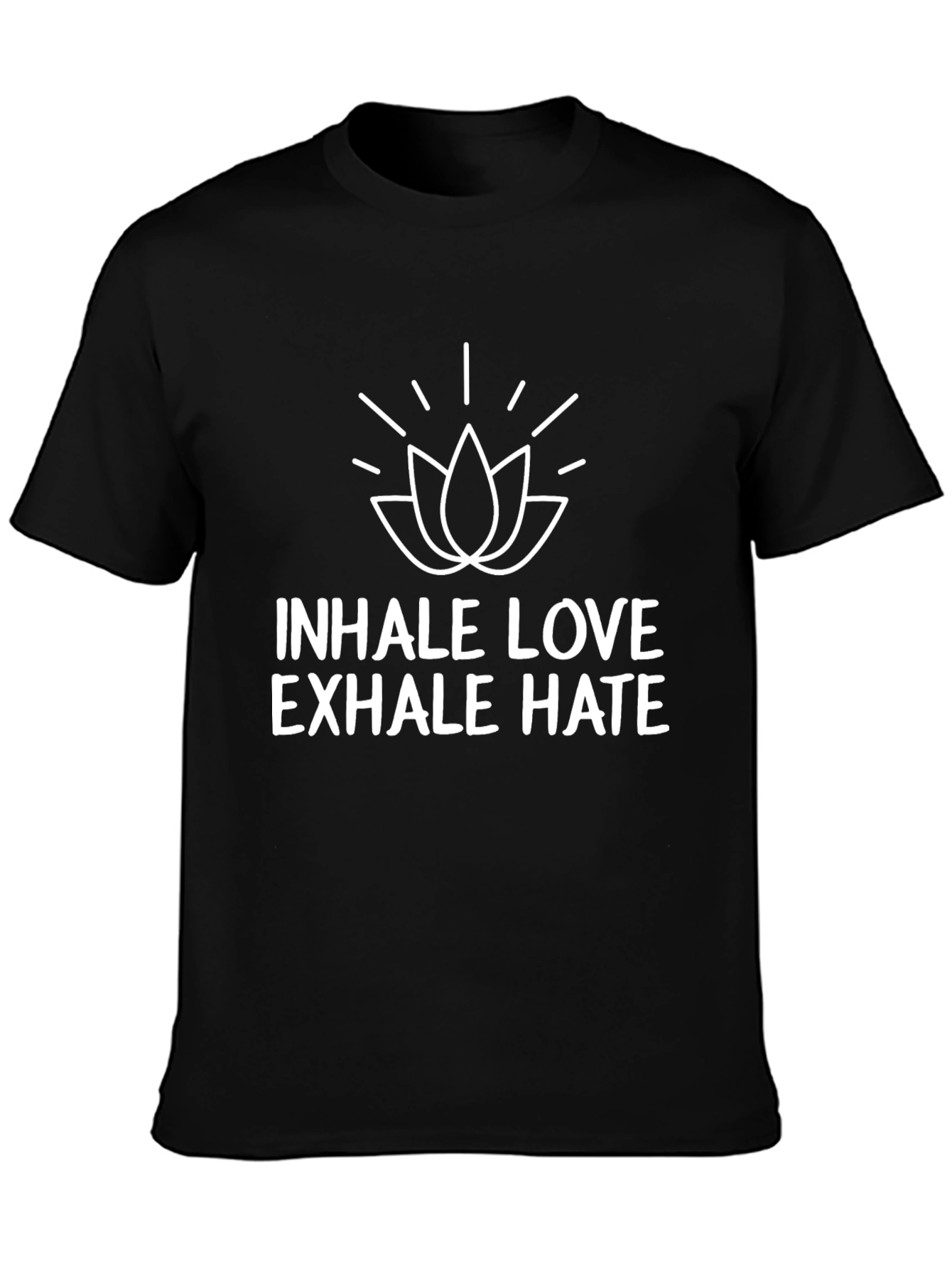 Inhale Love Exhale Hate Graphic T-Shirt