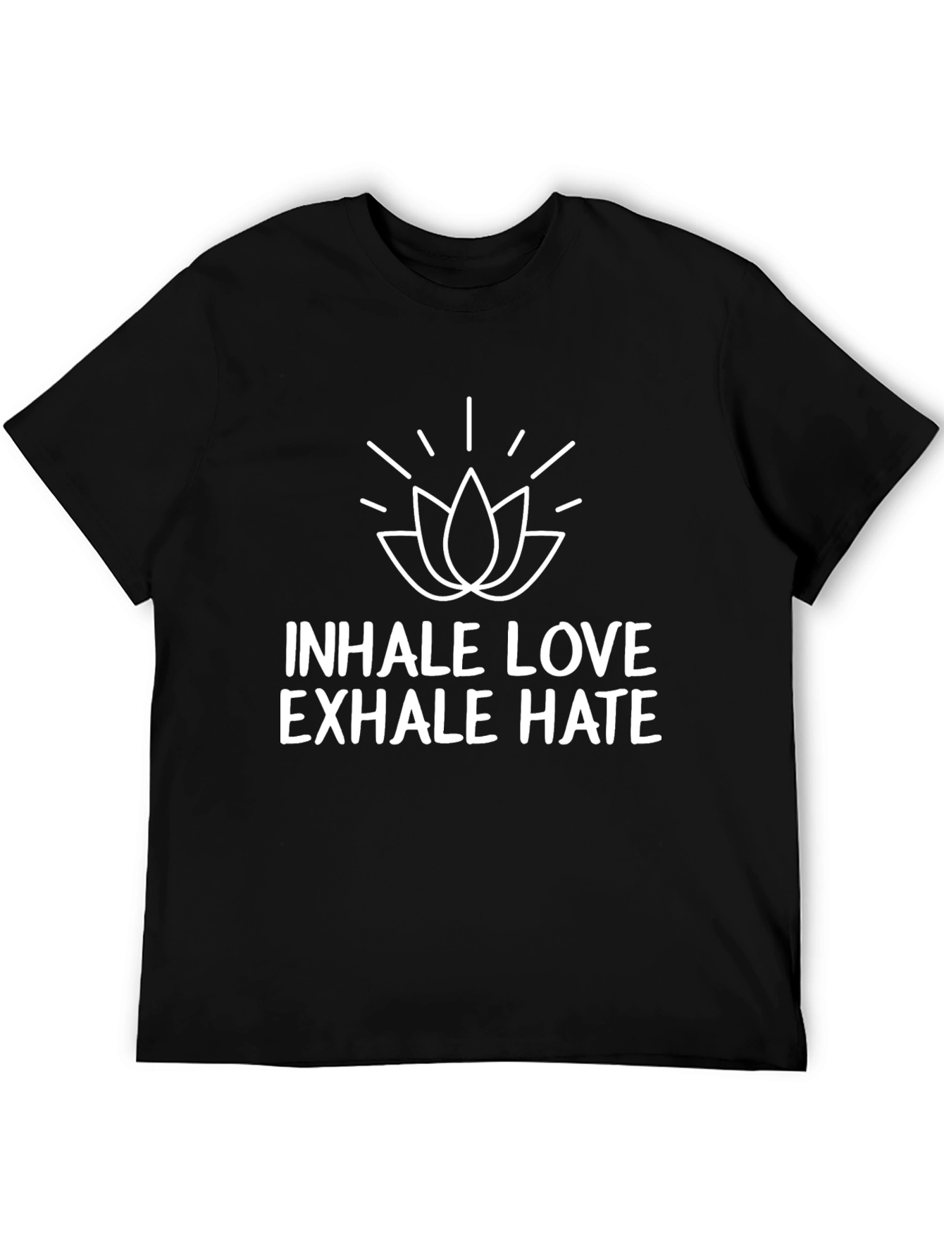 Inhale Love Exhale Hate Graphic T-Shirt