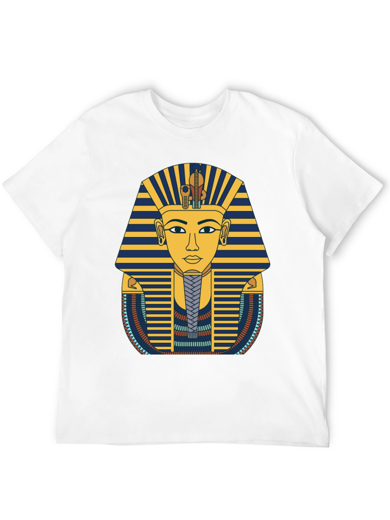 Egyptian Pharaoh Graphic Tee - Black Cotton T-Shirt