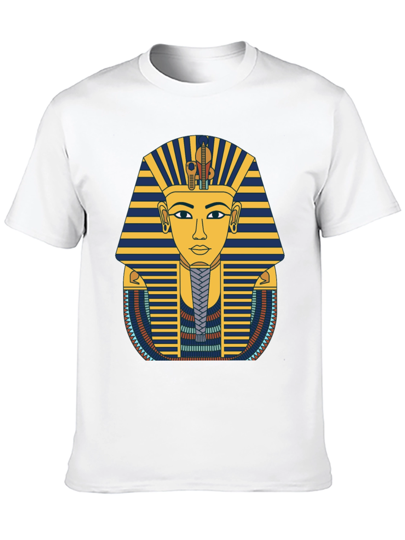 Egyptian Pharaoh Graphic Tee - Black Cotton T-Shirt