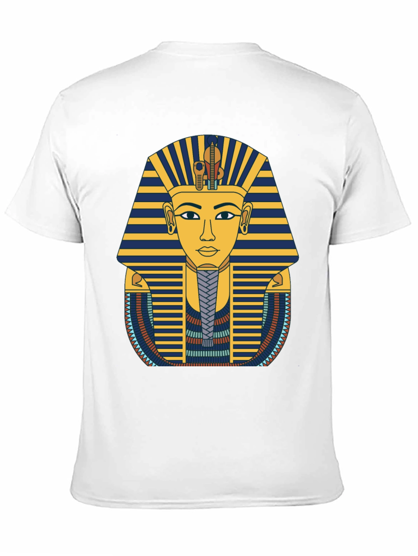 Egyptian Pharaoh Graphic Tee - Black Cotton T-Shirt