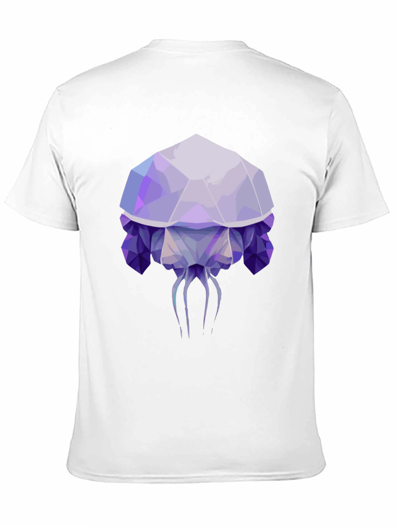 Geometric Jellyfish Graphic Tee - Mens Black T-Shirt