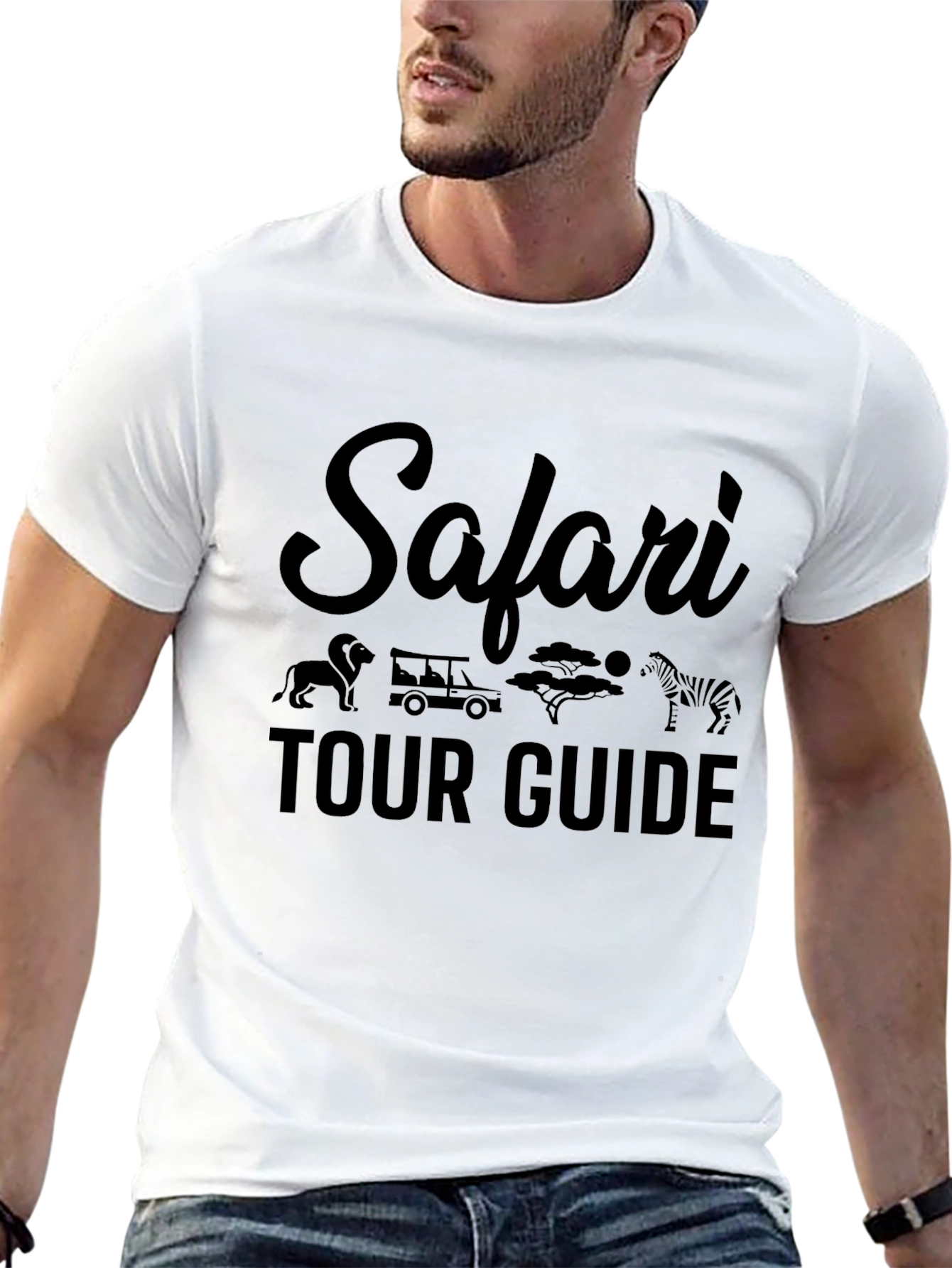 Safari Tour Guide Graphic T-Shirt