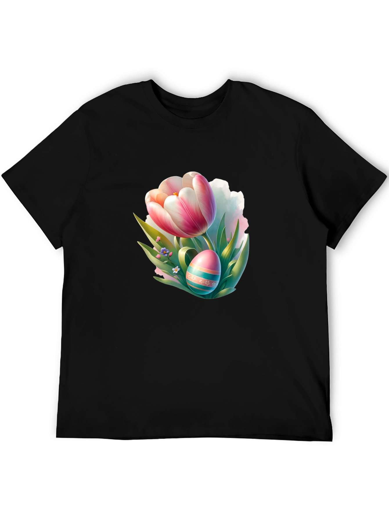 Tulip and Easter Egg Graphic Tee