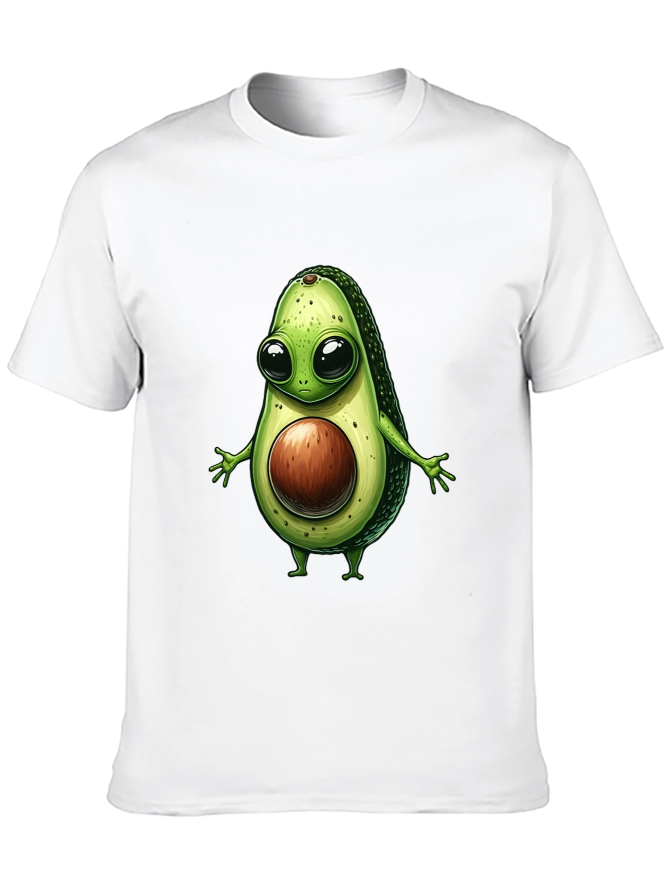 Avocado Cartoon Graphic T-Shirt