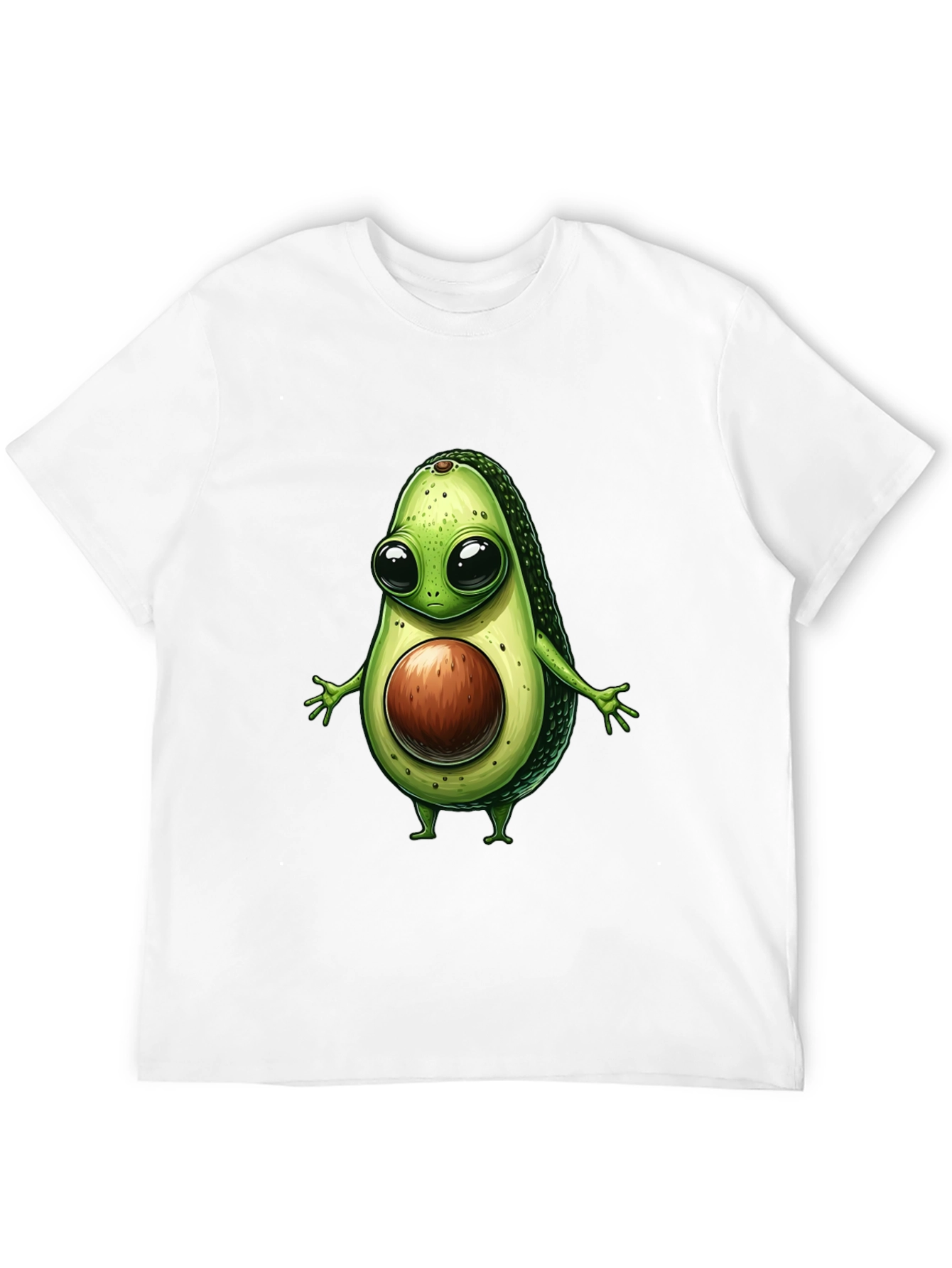 Avocado Cartoon Graphic T-Shirt