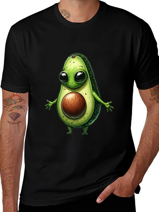 Avocado Cartoon Graphic T-Shirt